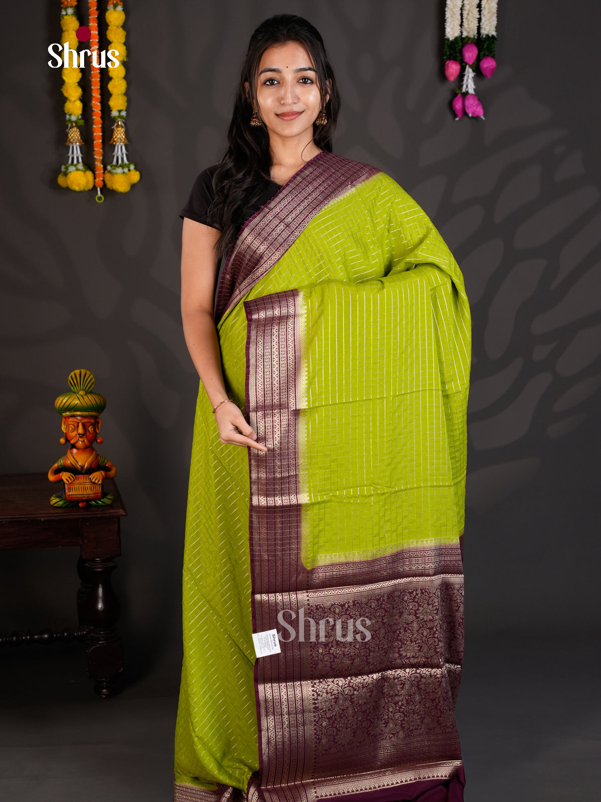 EAS23234 - Mysoresilk-halfpure - Saree - Shop on Shrus.com