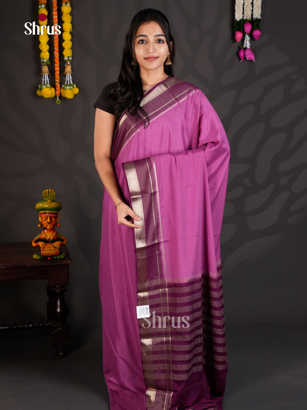 EAS23238 - Mysoresilk-halfpure - Saree - Shop on Shrus.com