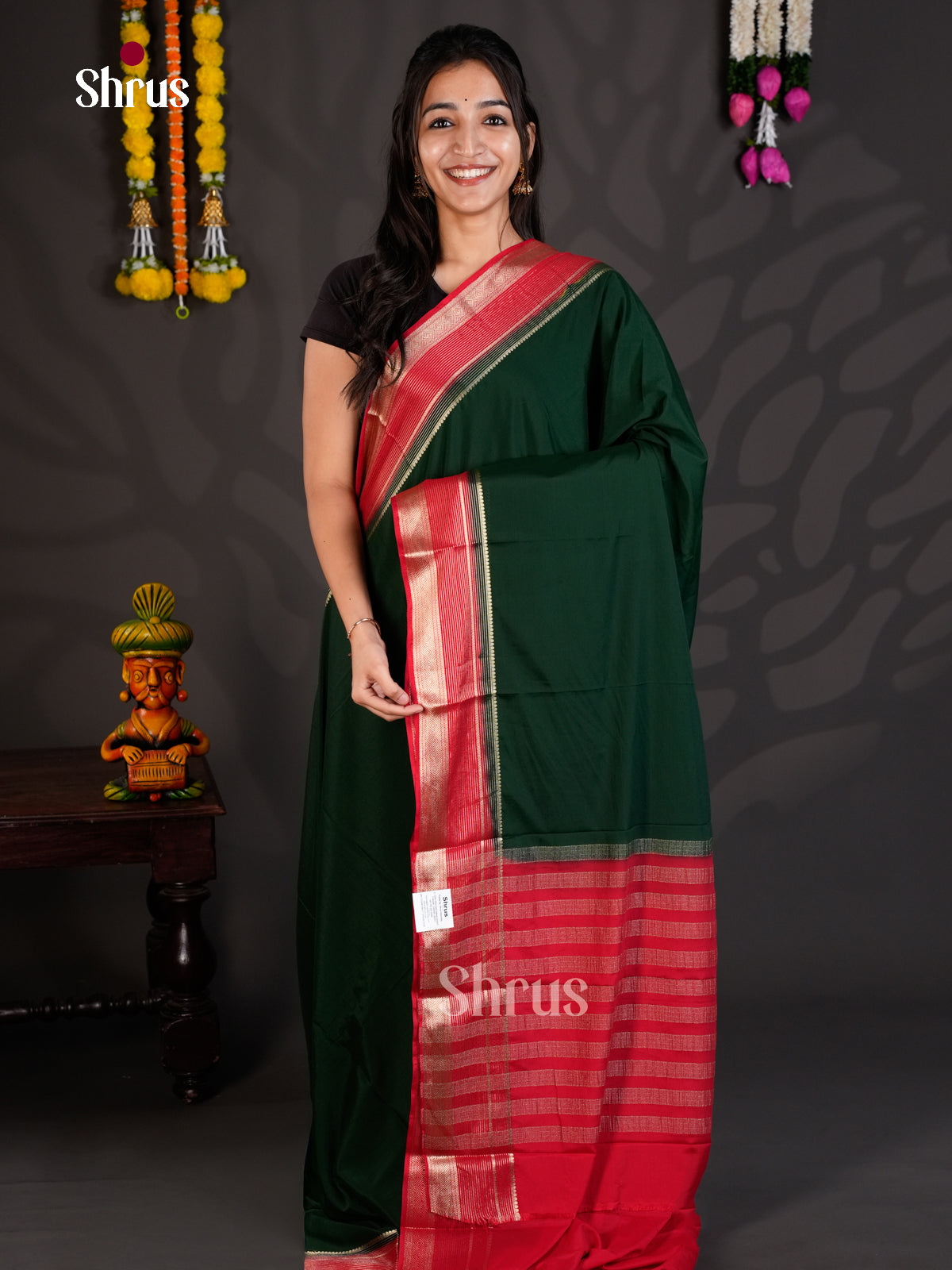 EAS23248 - Mysoresilk-halfpure - Saree - Shop on Shrus.com