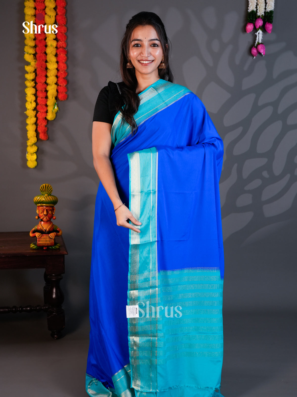 EAS23252 - Mysoresilk-halfpure - Saree - Shop on Shrus.com
