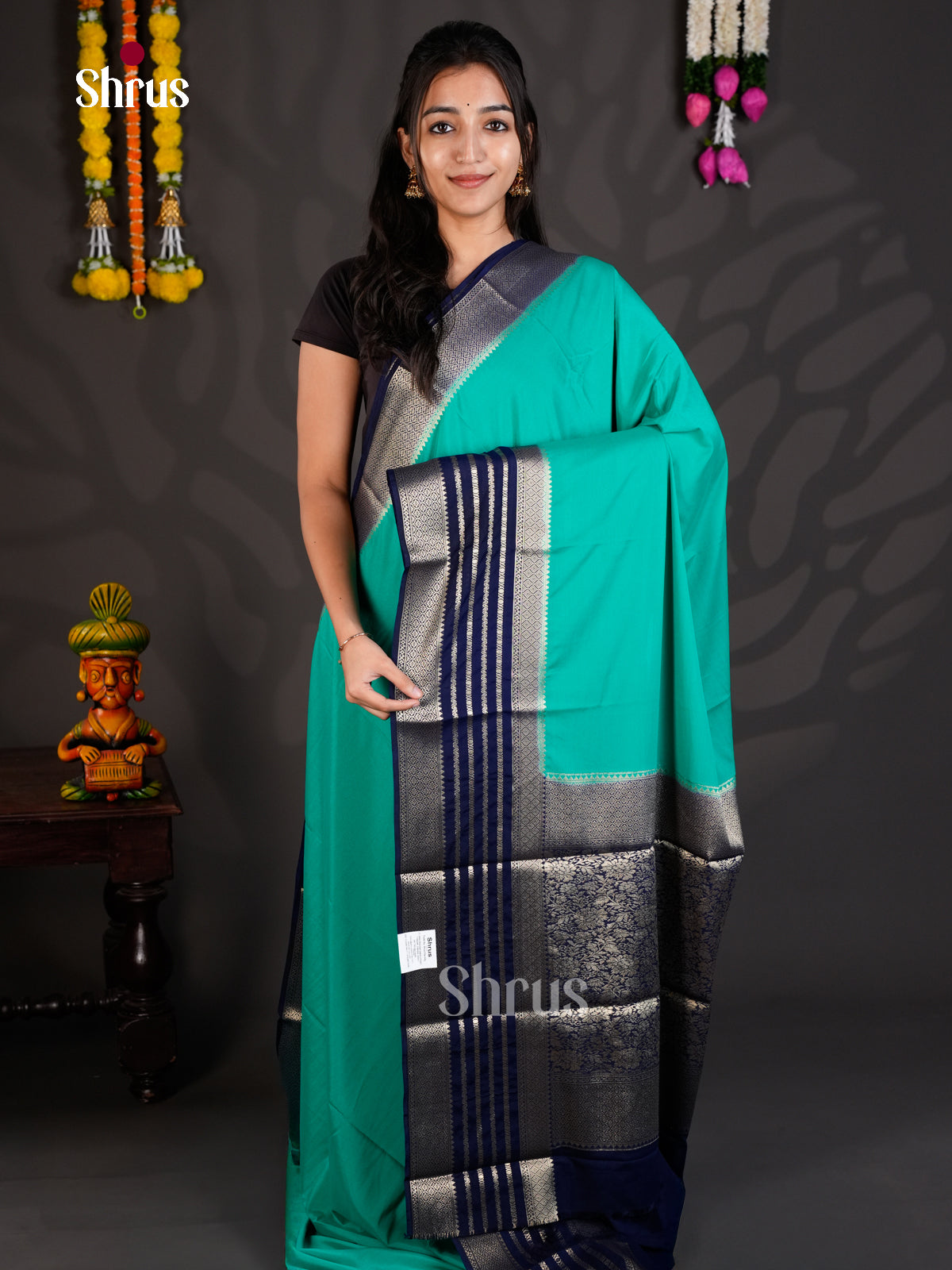 EAS23253 - Mysoresilk-halfpure - Saree - Shop on Shrus.com
