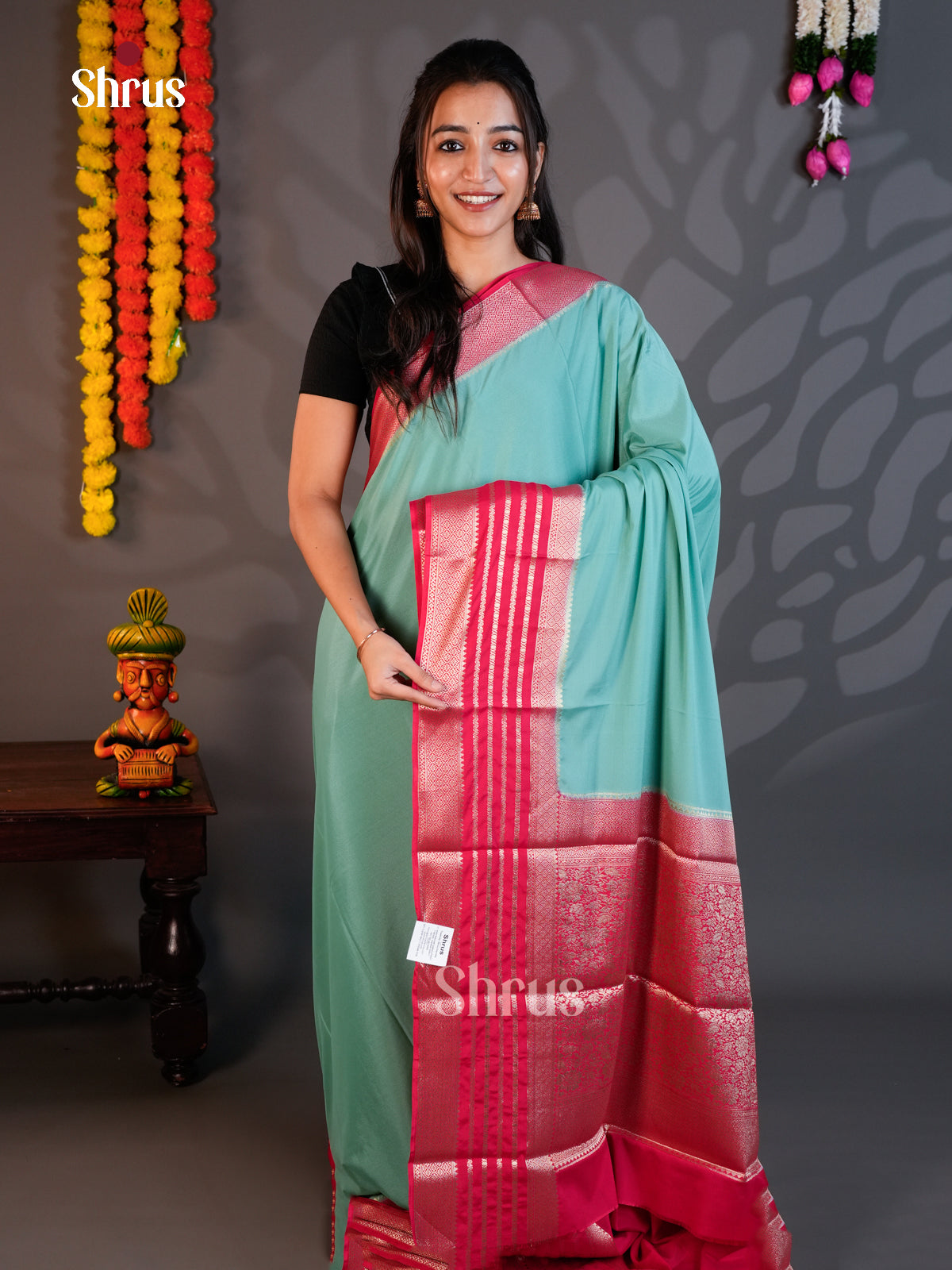 EAS23262 - Mysoresilk-halfpure - Saree - Shop on Shrus.com