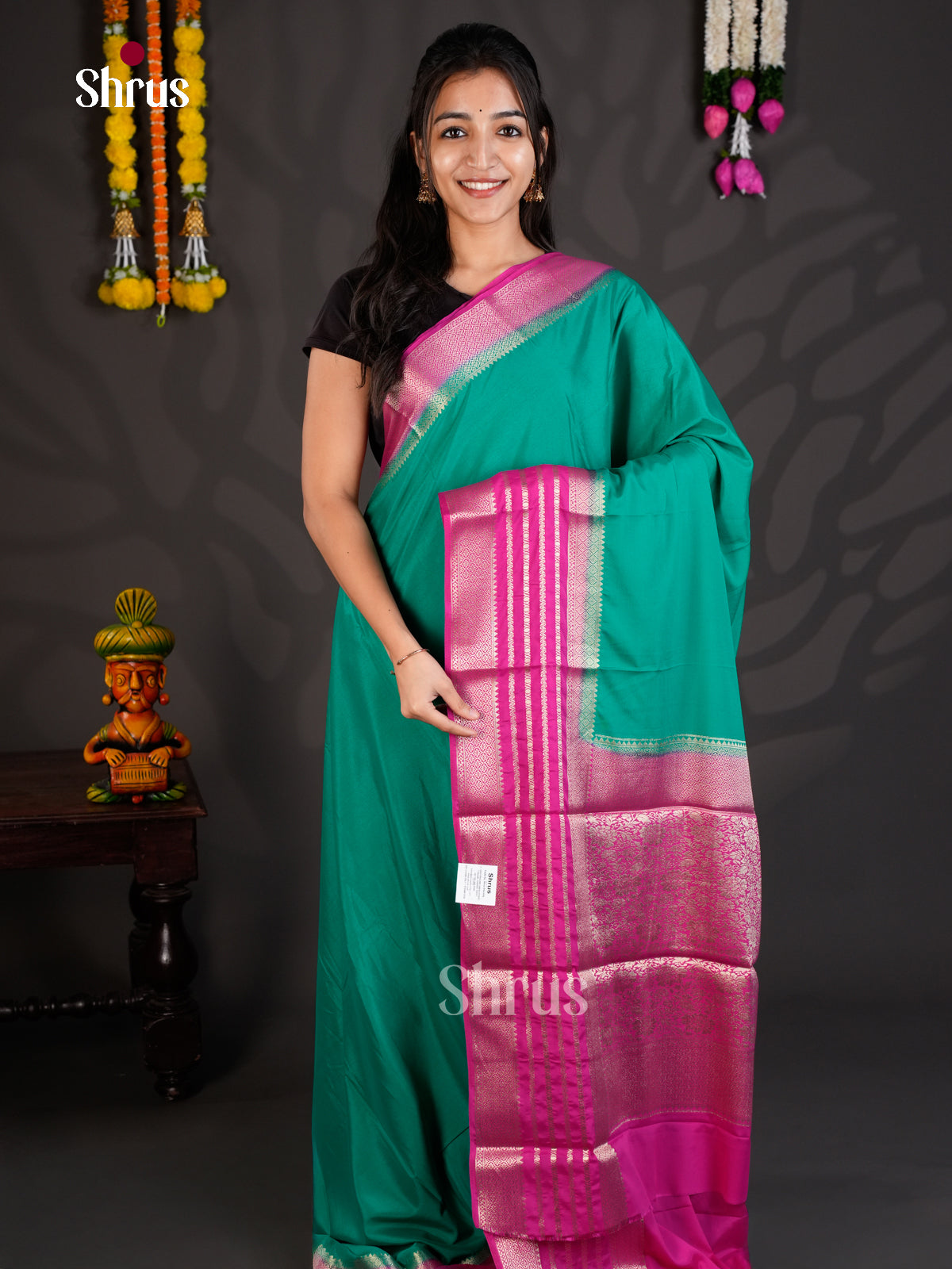 EAS23264 - Mysoresilk-halfpure - Saree - Shop on Shrus.com
