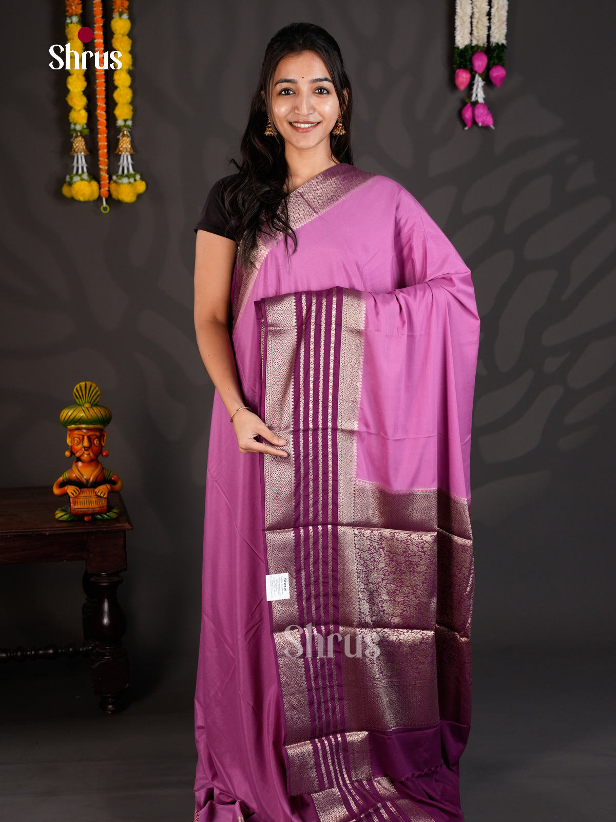 EAS23266 - Mysoresilk-halfpure - Saree - Shop on Shrus.com