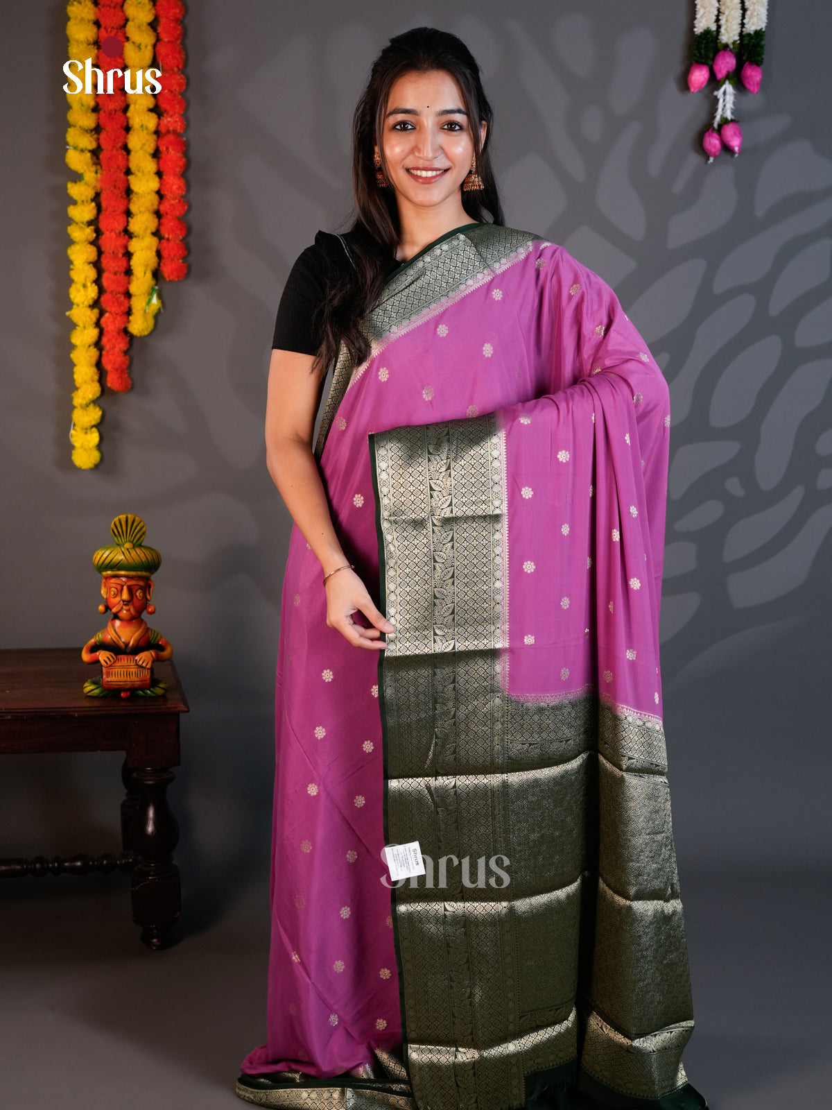 EAS23269 - Mysoresilk-halfpure - Saree - Shop on Shrus.com