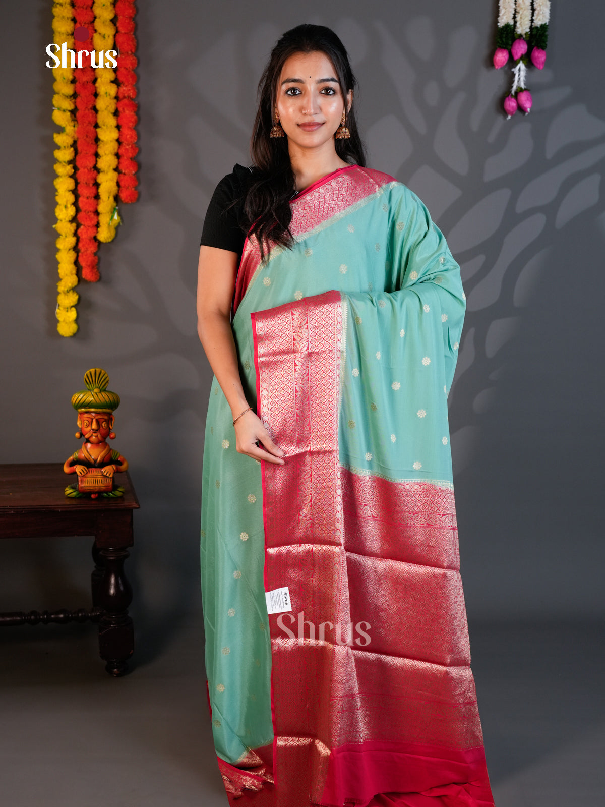EAS23272 - Mysoresilk-halfpure - Saree - Shop on Shrus.com