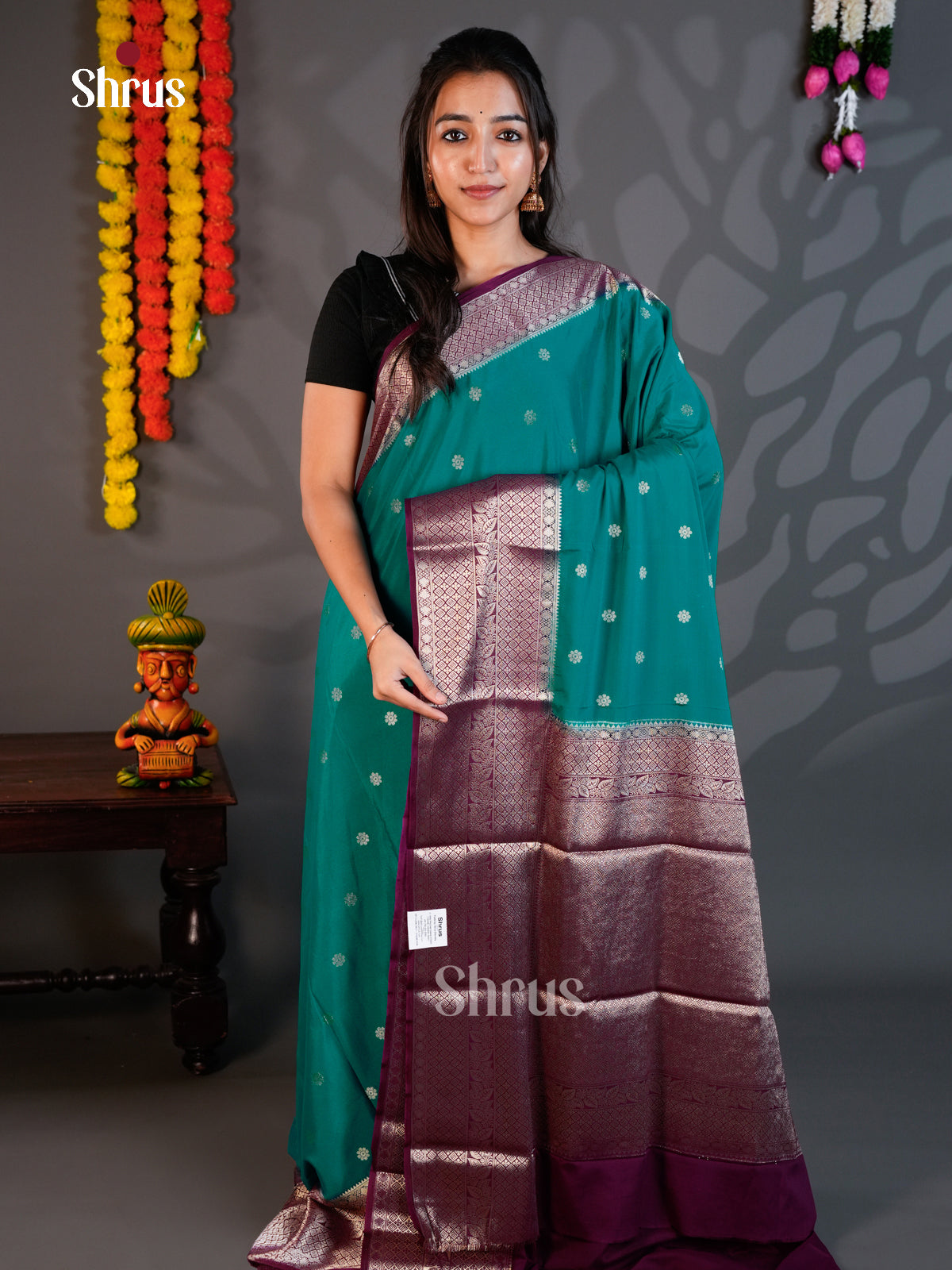 EAS23273 - Mysoresilk-halfpure - Saree - Shop on Shrus.com