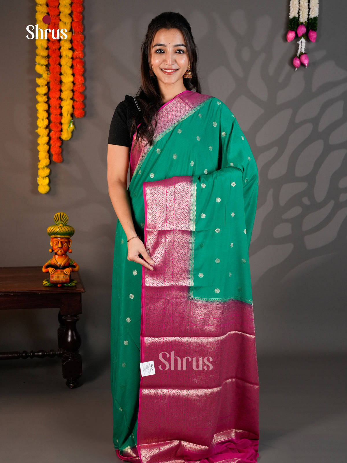 EAS23278 - Mysoresilk-halfpure - Saree - Shop on Shrus.com