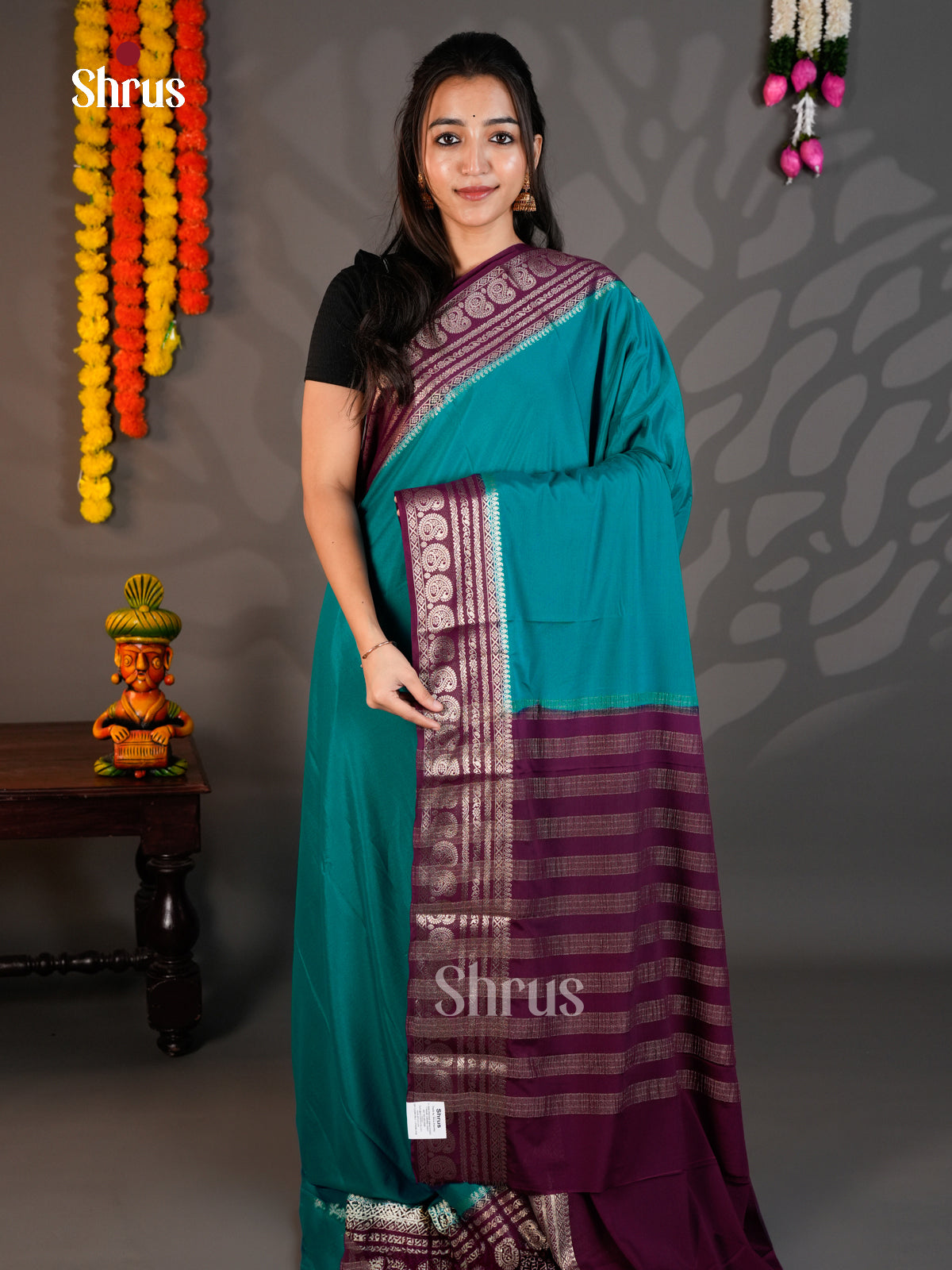 EAS23281 - Mysoresilk-halfpure - Saree - Shop on Shrus.com