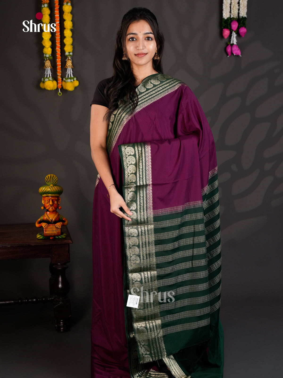 EAS23286 - Mysoresilk-halfpure - Saree - Shop on Shrus.com