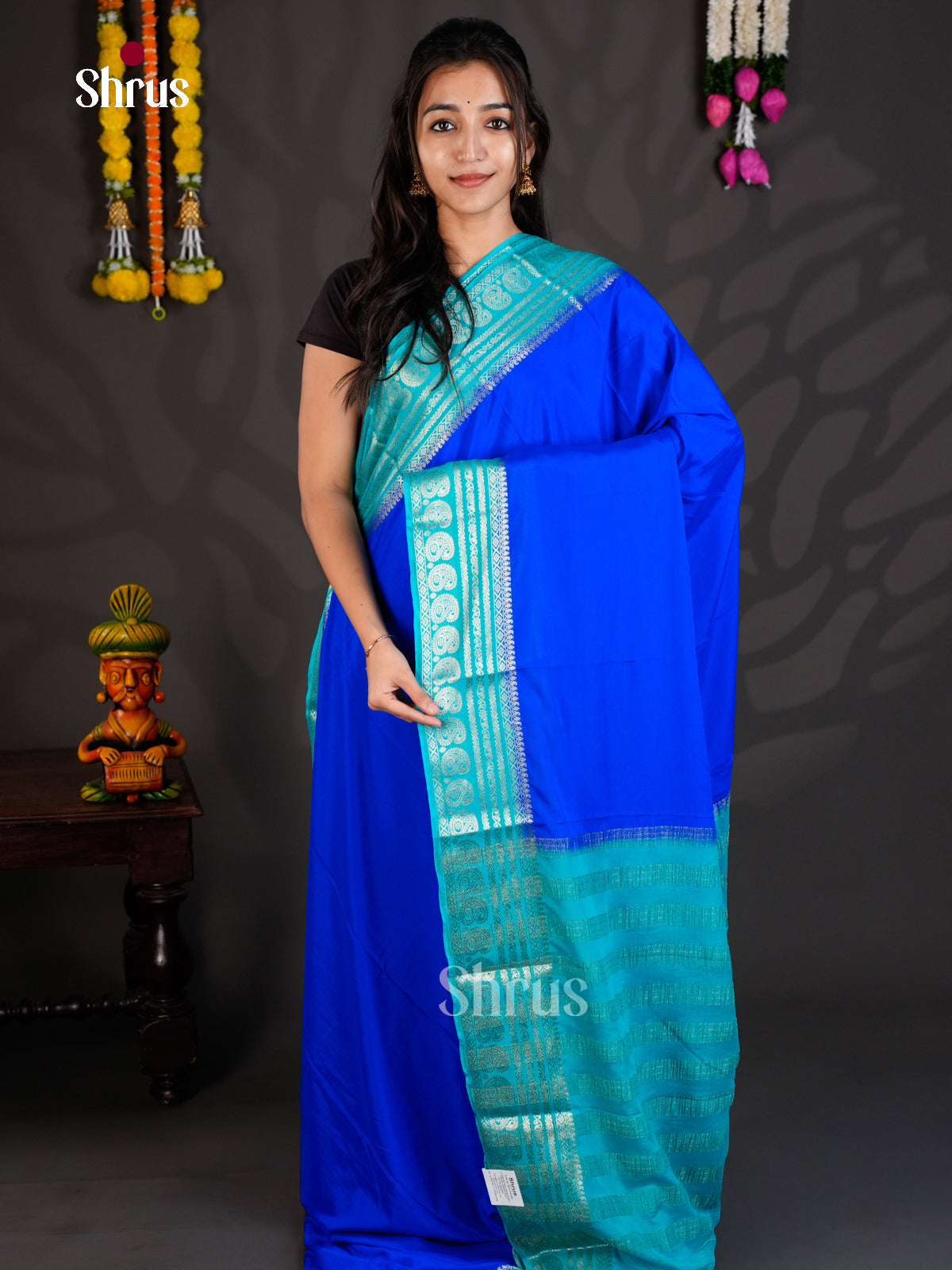 EAS23289 - Mysoresilk-halfpure - Saree - Shop on Shrus.com
