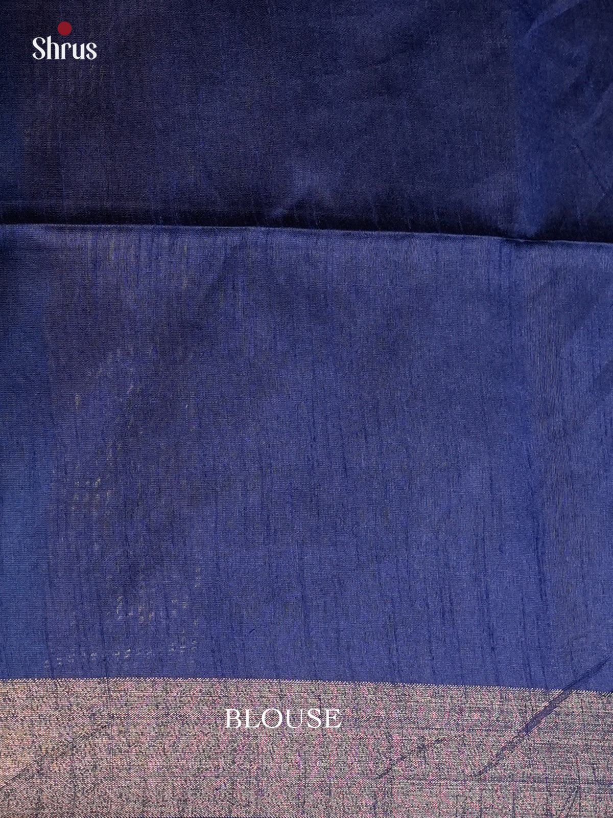 Light Blue & Blue - Semi Rawsilk - Saree-EAS24002