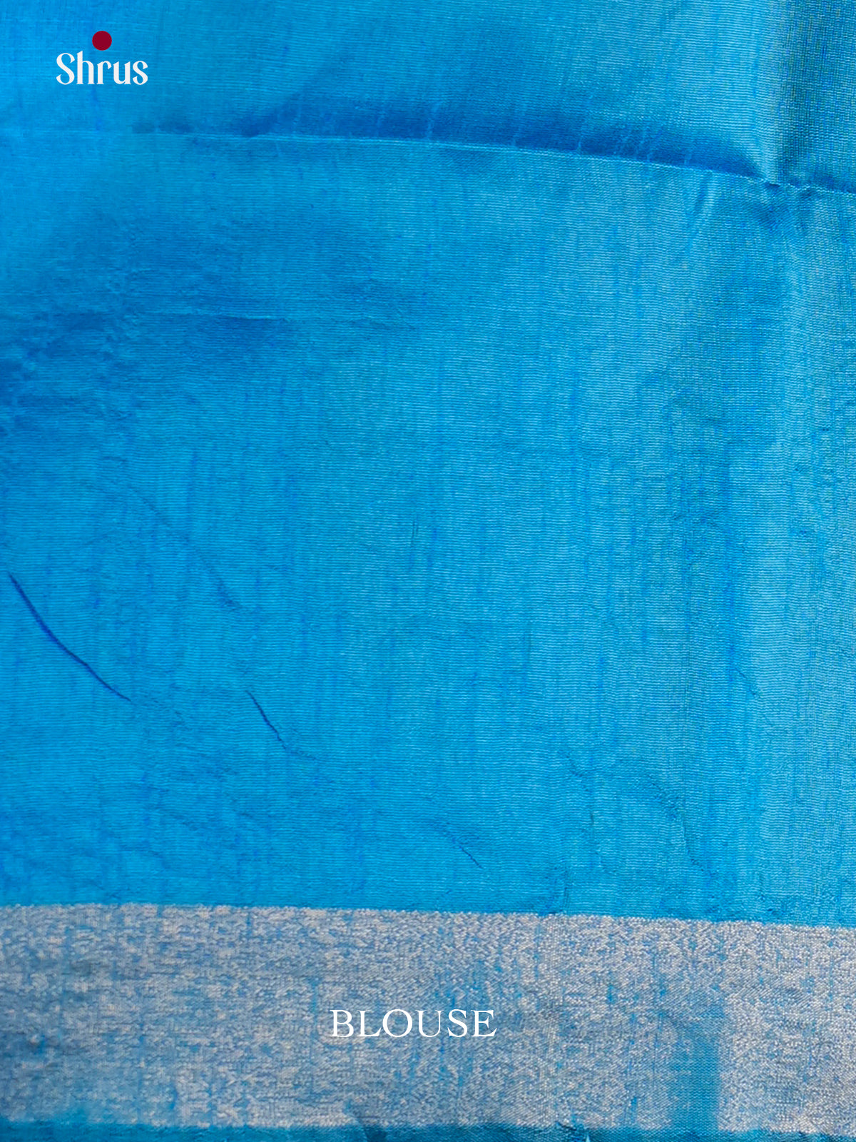 Dark Blue & Light Blue - Semi Rawsilk - Saree- EAS24010