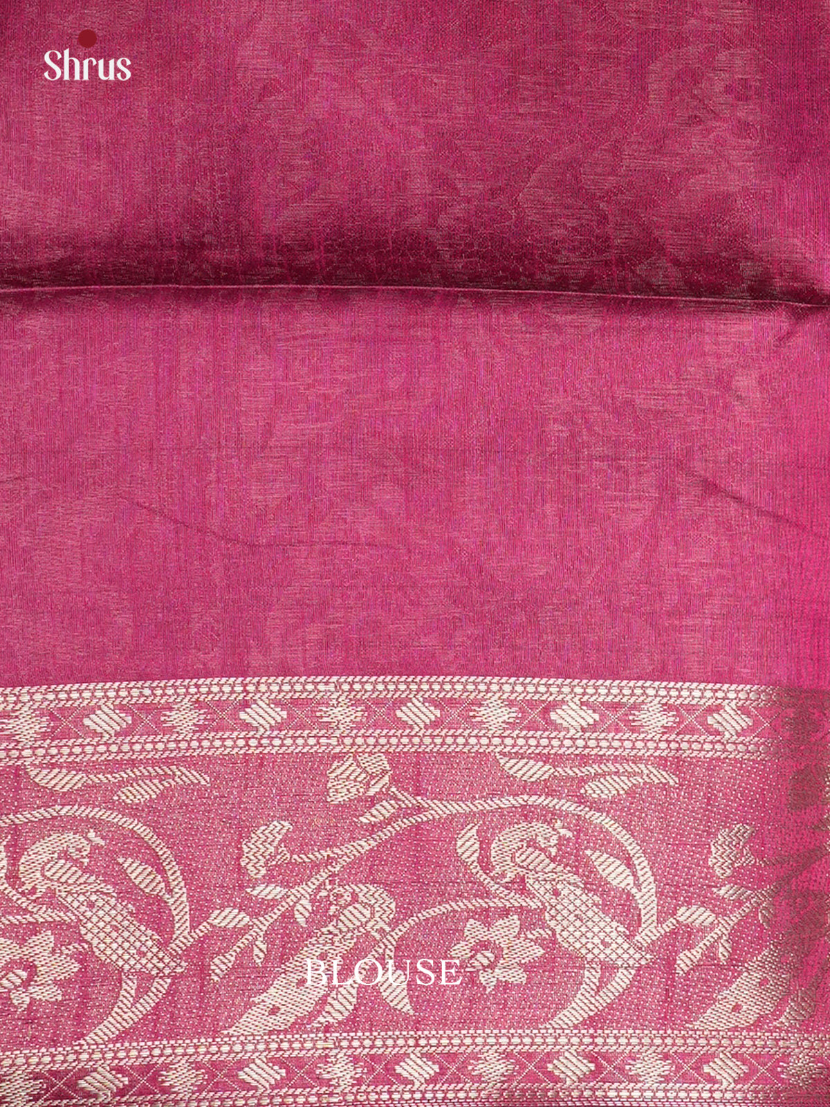 Blue & Pink - EAS24044 - Semi Rawsilk - Saree