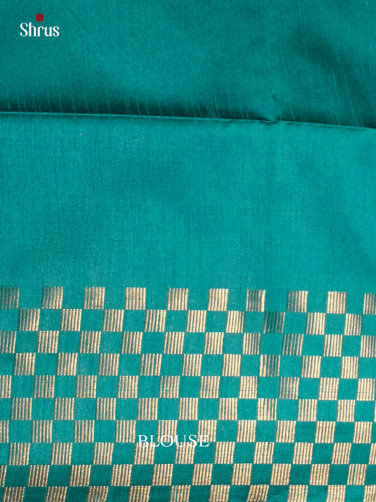 Dark Blue & Teal Blue - Semi Rawsilk - Saree-EAS24077 - Shop on Shrus.com
