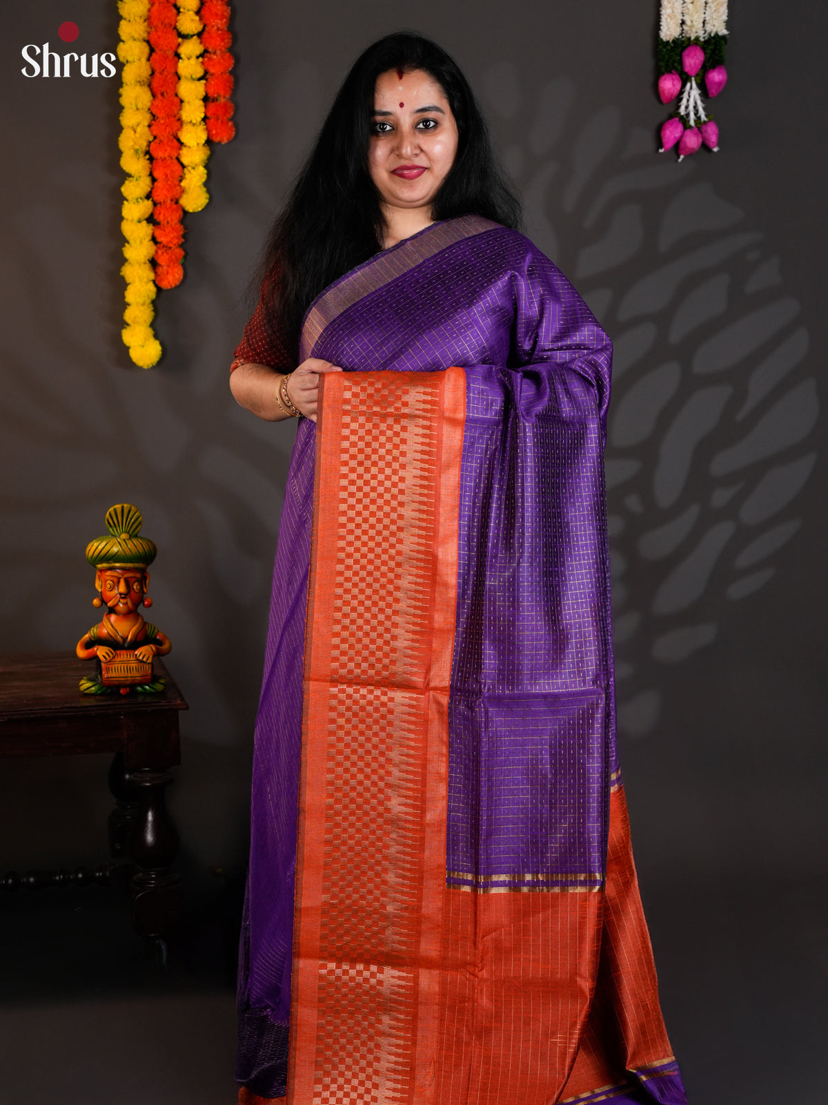 EAS24105 - Semi Rawsilk - Saree - Shop on Shrus.com