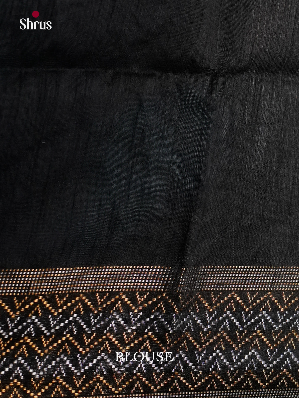 Light Green & Black - Semi Rawsilk - Saree-EAS24113 - Shop on Shrus.com