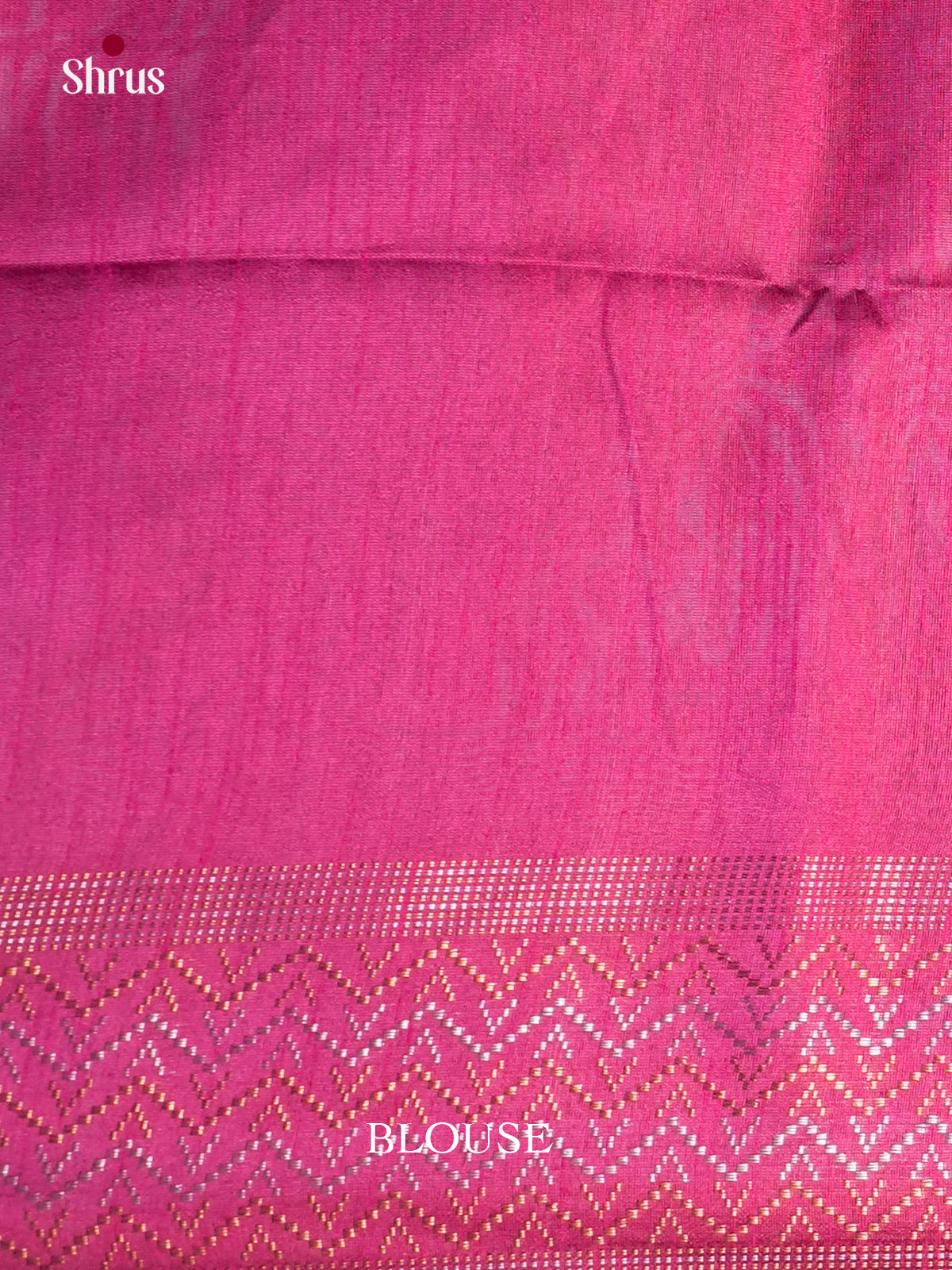 Blue & Pink- Semi Rawsilk - Saree- EAS24119