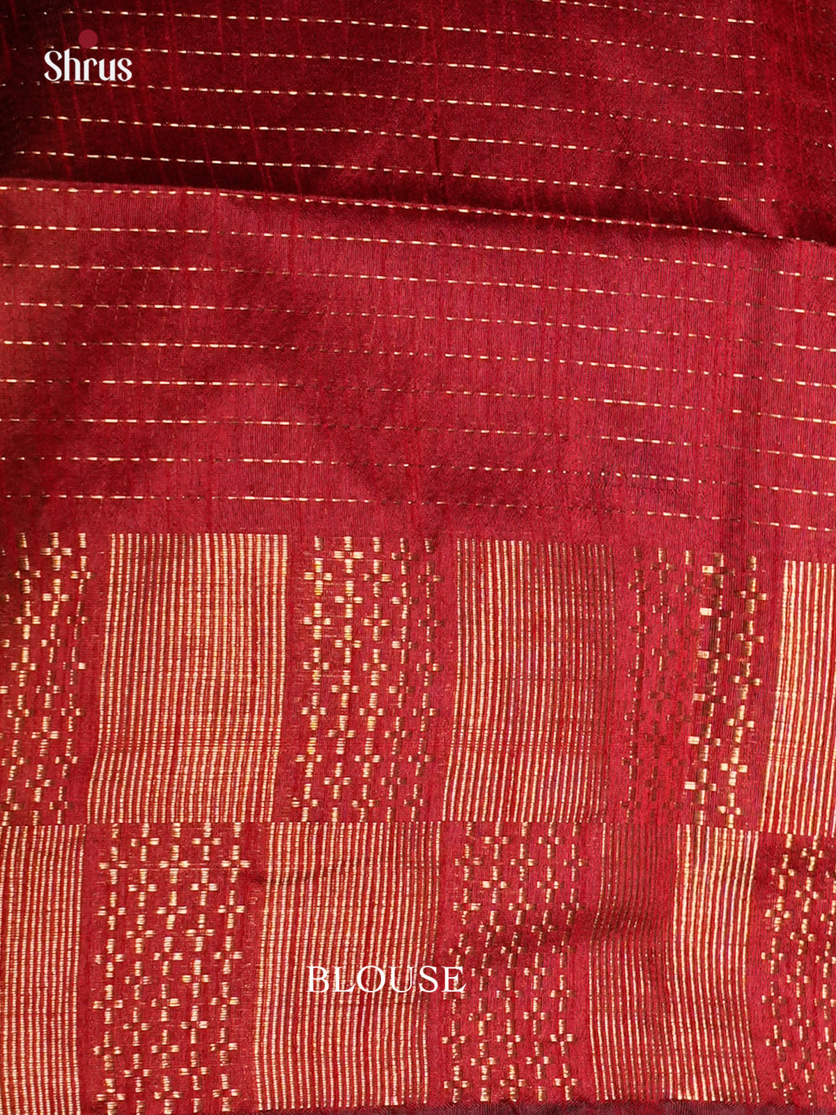 Green & Red - Semi Rawsilk - Saree - EAS24126