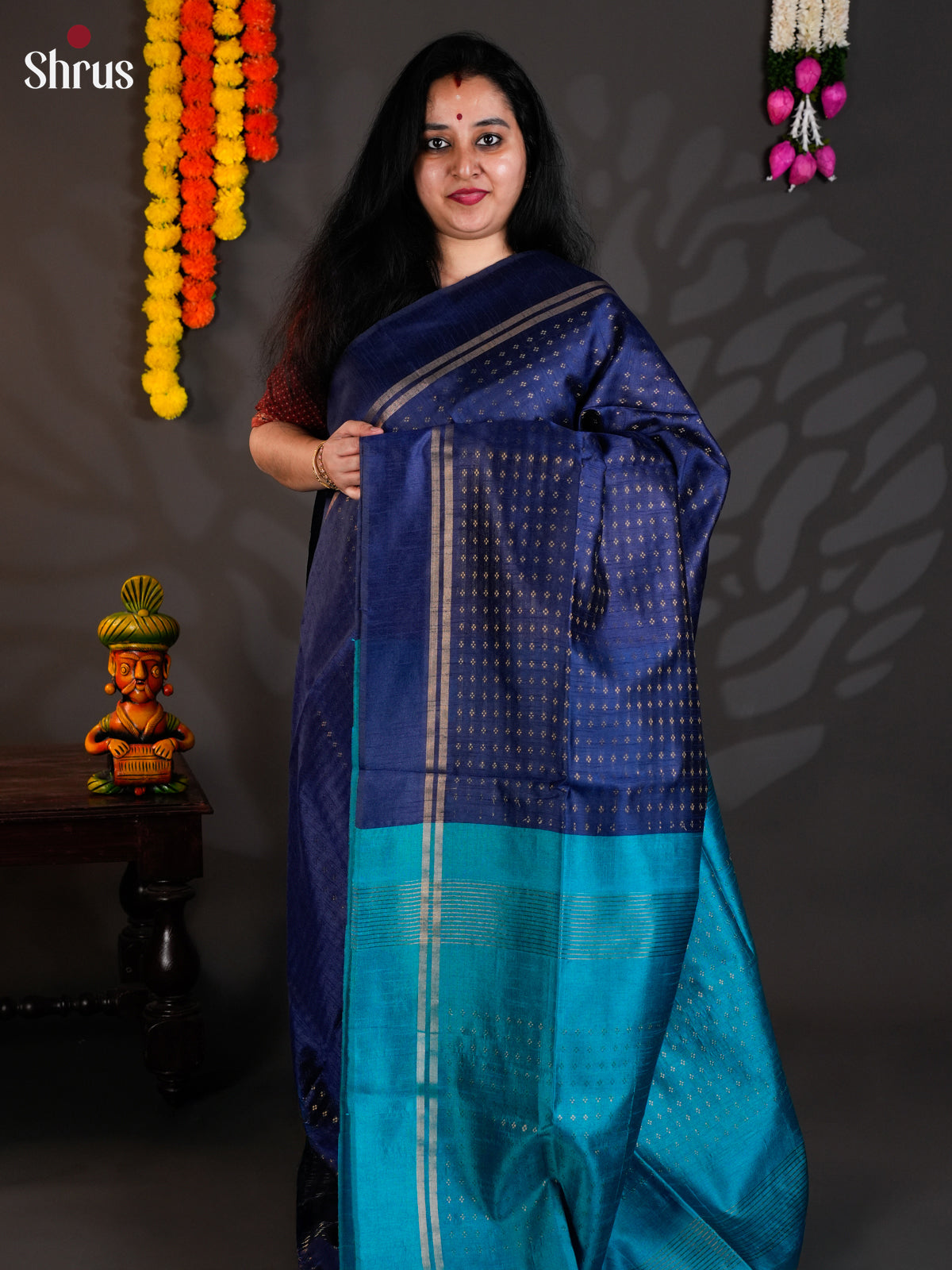 EAS24194 - Semi Rawsilk - Saree - Shop on Shrus.com