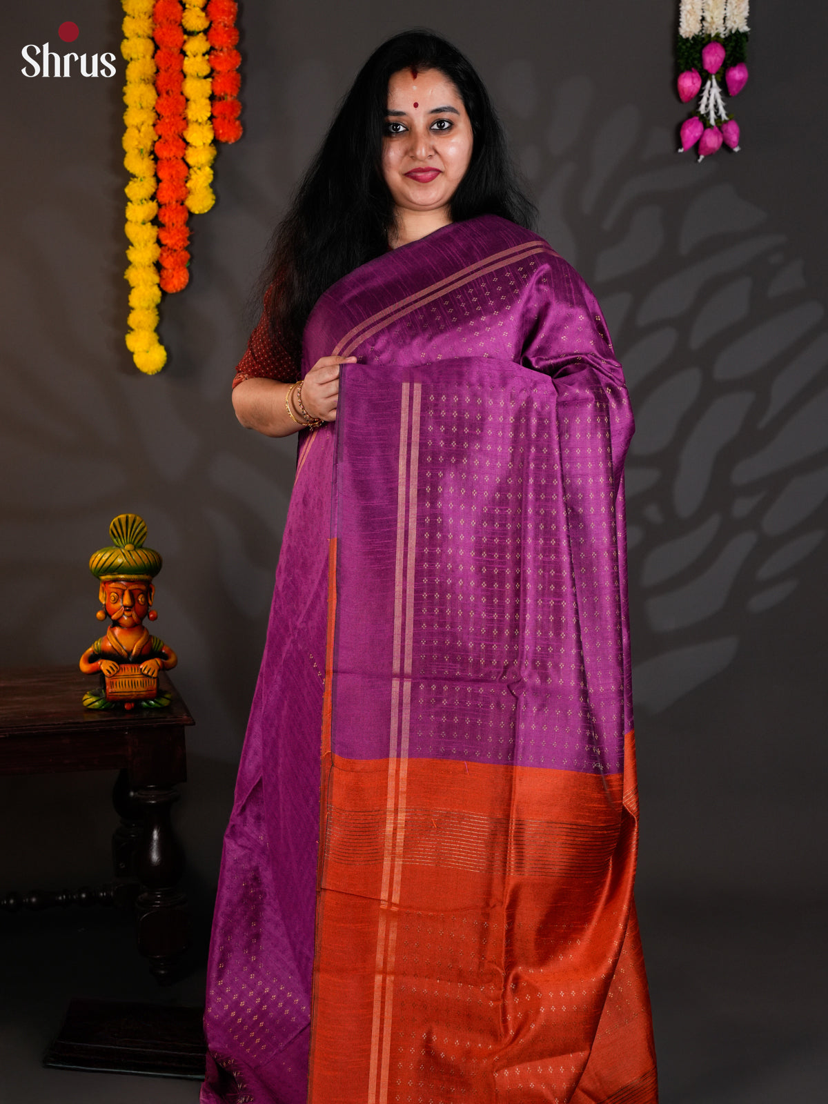 EAS24200 - Semi Rawsilk - Saree - Shop on Shrus.com