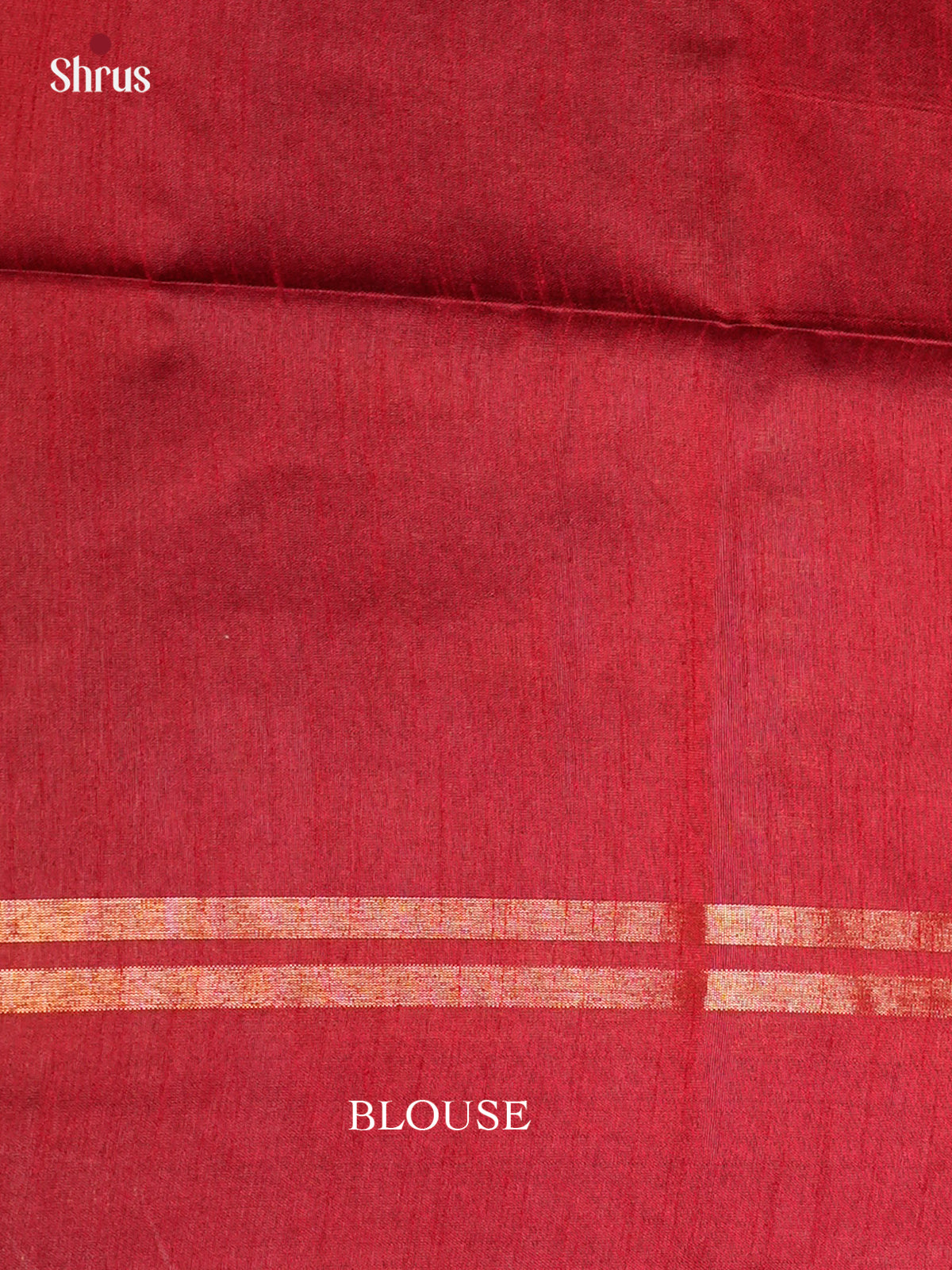 Green & Red- Semi Rawsilk - Saree -EAS24204