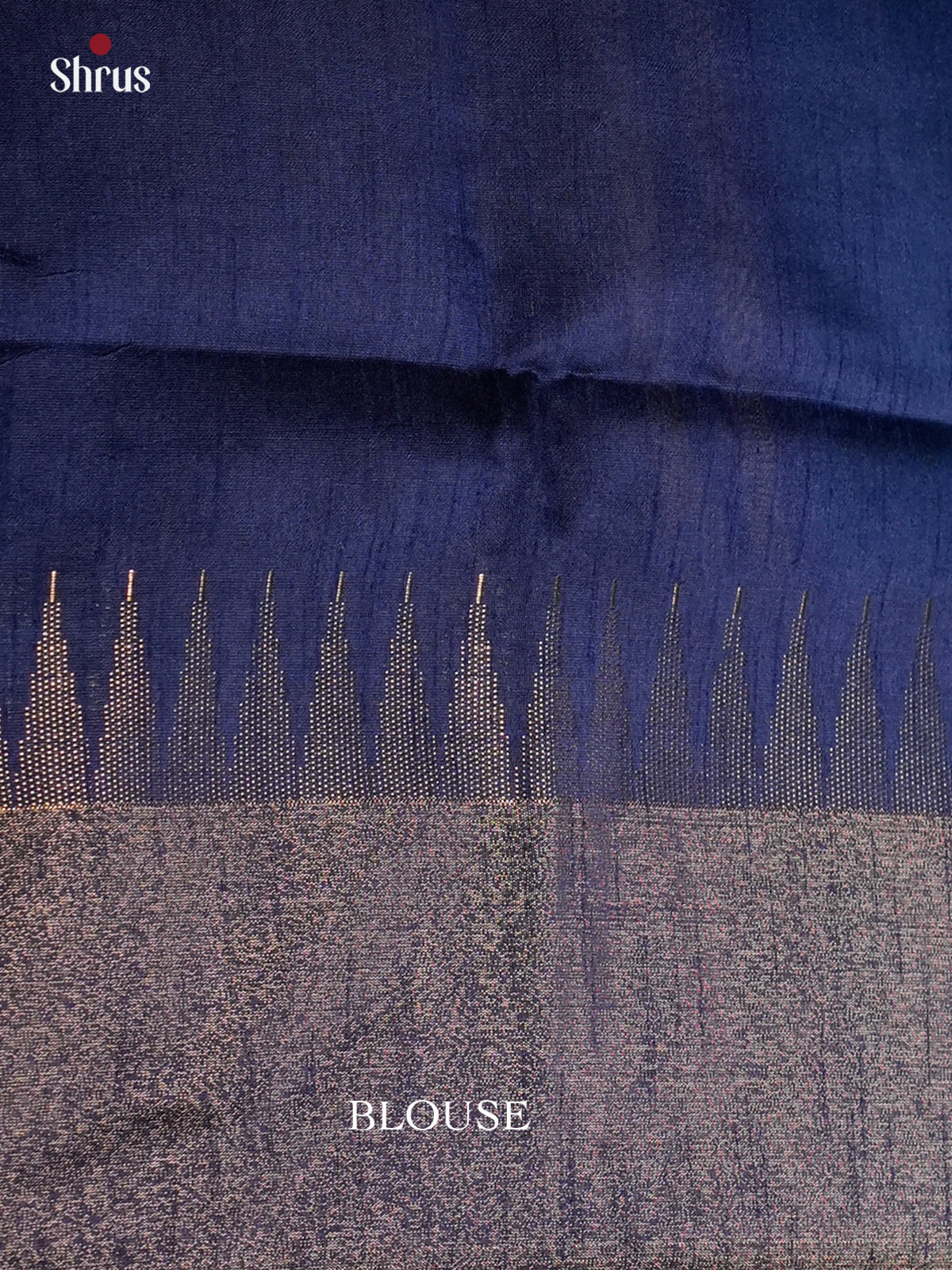 Light Blue & Blue - Semi Rawsilk - Saree- EAS24269