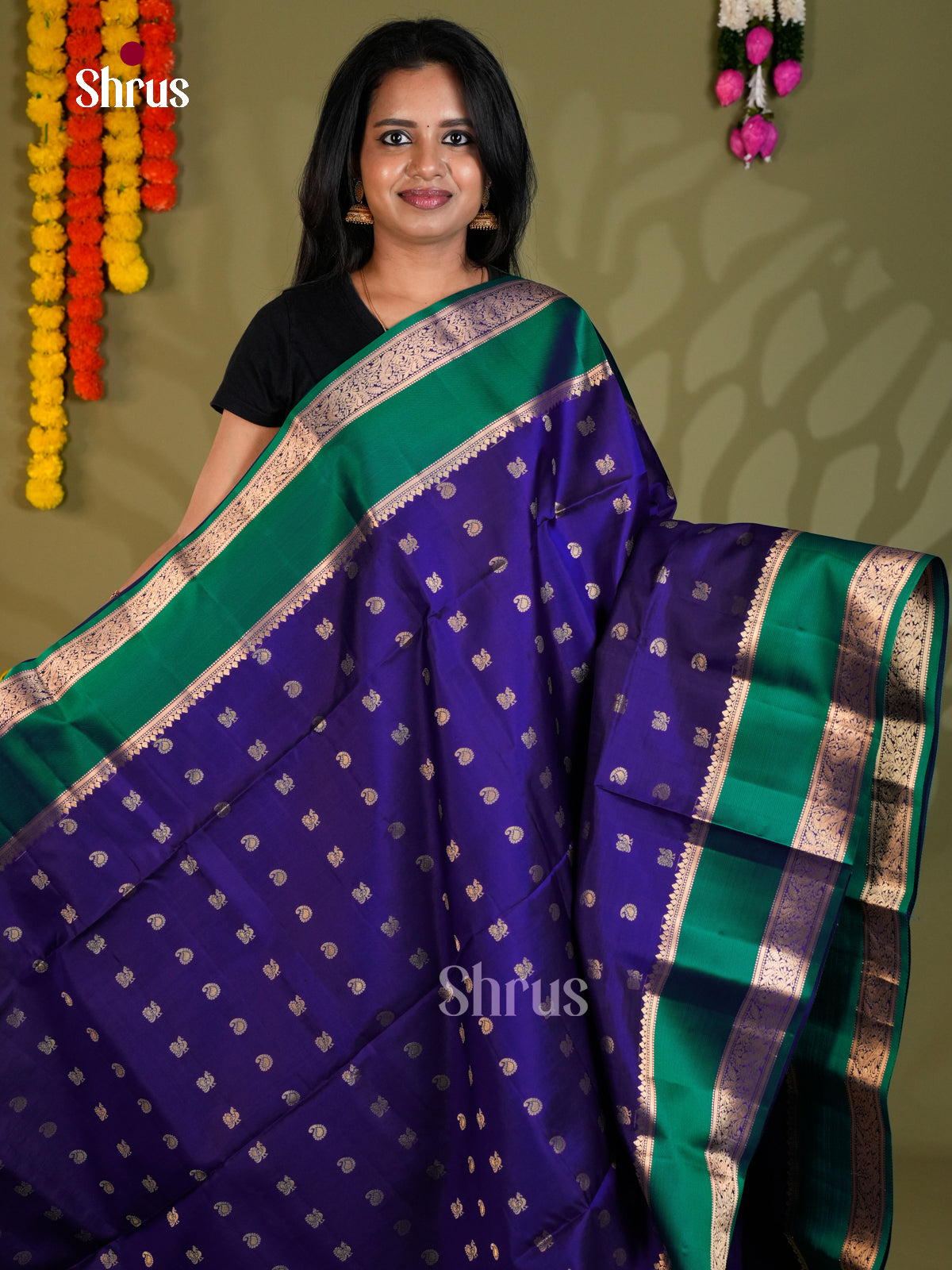 EAS24338 - Soft Silk Saree - Shop on Shrus.com