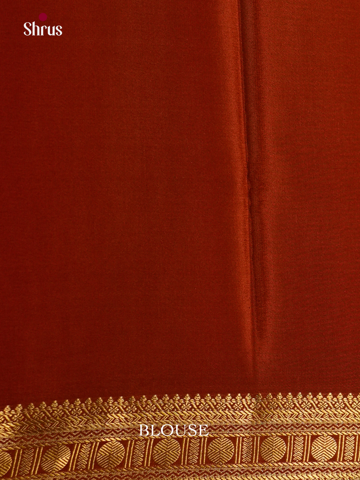 Radiant Orange single tone Mysore Silk Saree with zari checks & Zari border - EAS24370 - Shop on Shrus.com