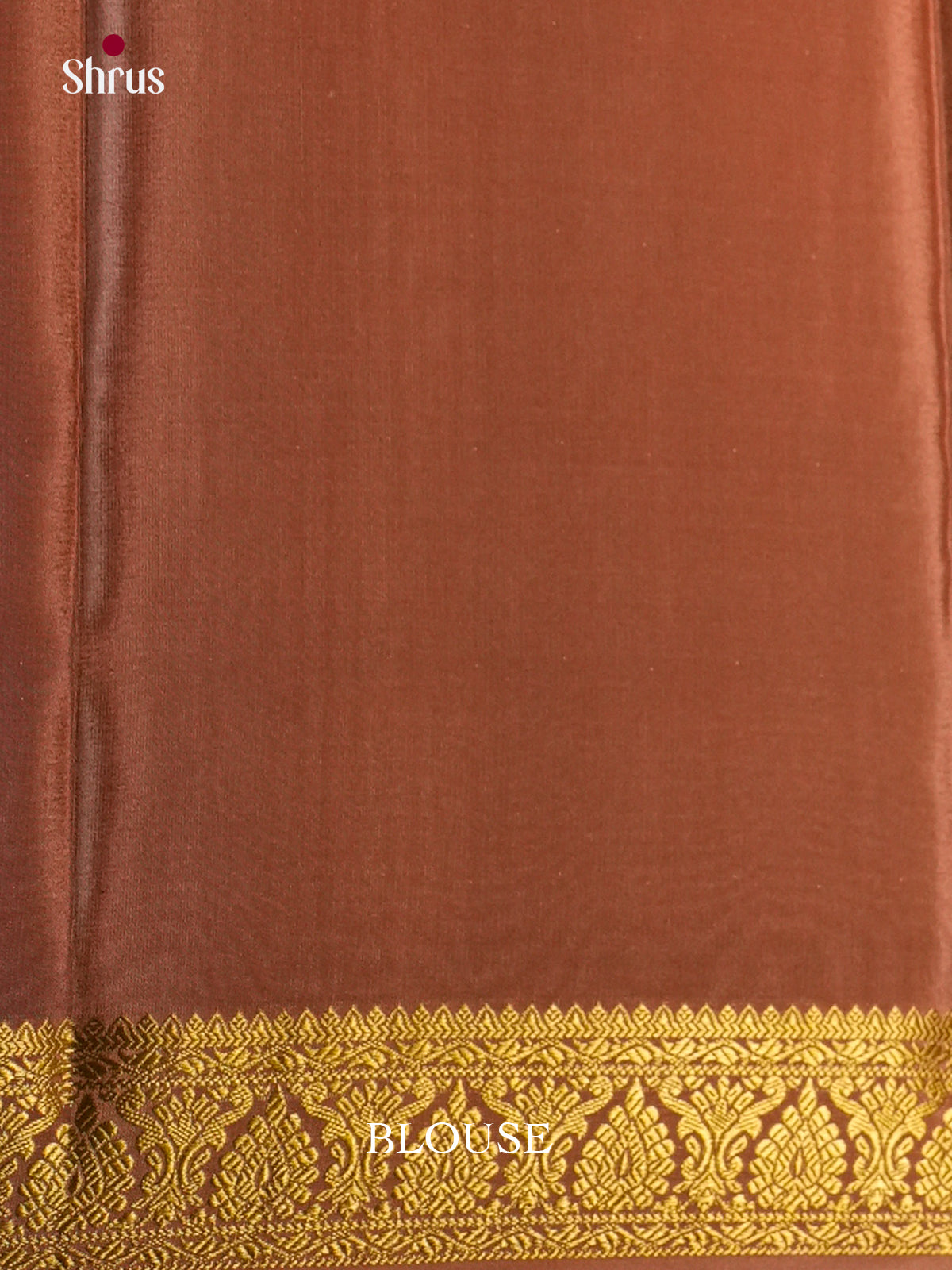 Classy Maroon & Light Brown Mysore Silk - Saree with zari stripes - EAS24403 - Shop on Shrus.com
