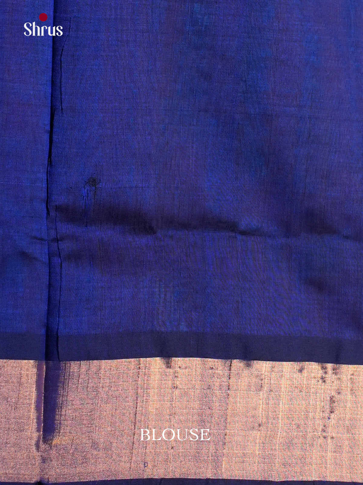 Buy Chic Double Shaded Purple Saree with Royal Blue Chit Pallu From Shrus.com