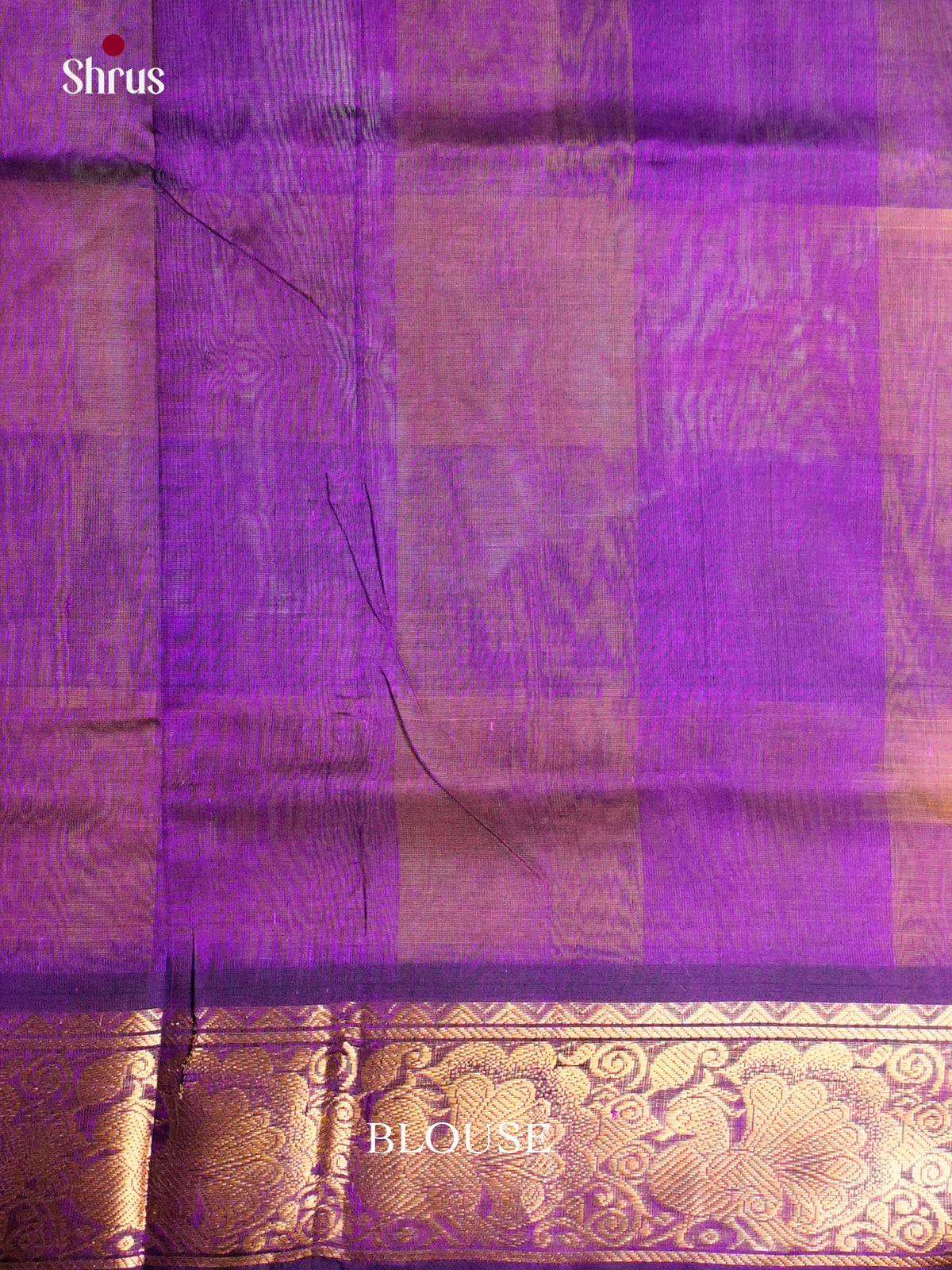 Lustrous mustard & Purple Pure Cotton Silk Saree With Paalum pazhamum Kattams