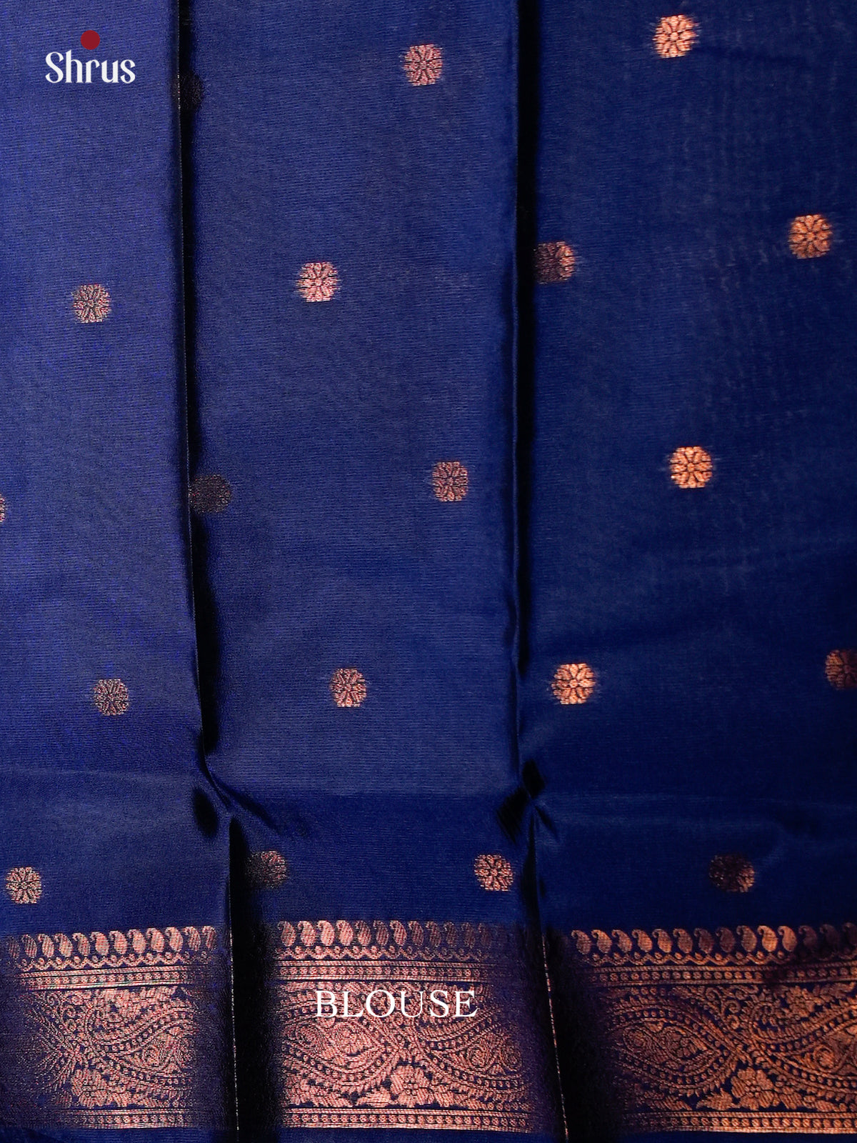 Red & Blue - Semi Softsilk Saree - EAS27338 - Shop on Shrus.com