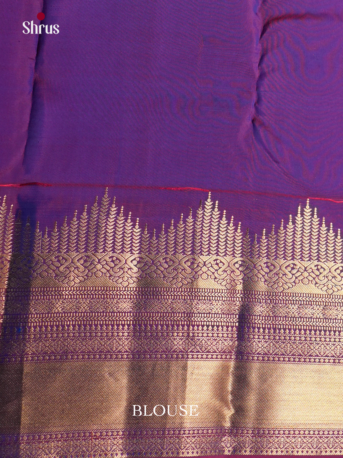 Peacock Blue & Purple - EAS28011 - Kanchipuram-halfpure - Saree - Shop on Shrus.com