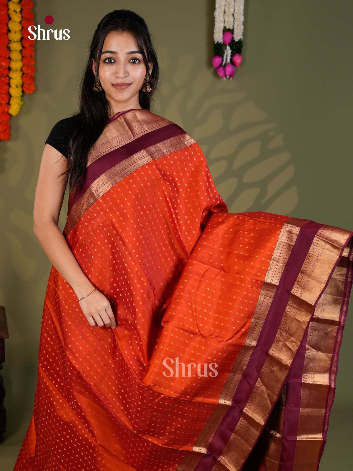 EAS28012 - Kanchipuram-halfpure - Saree - Shop on Shrus.com