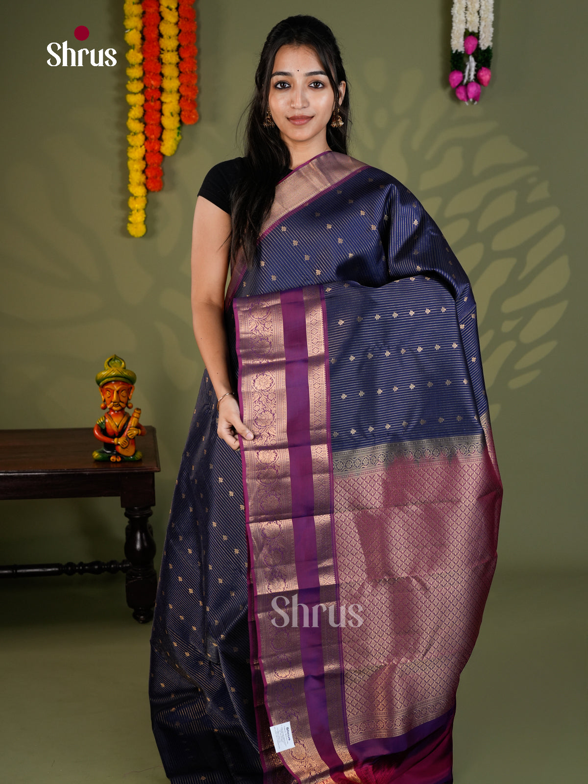 EAS28025 - Kanchipuram-halfpure - Saree - Shop on Shrus.com