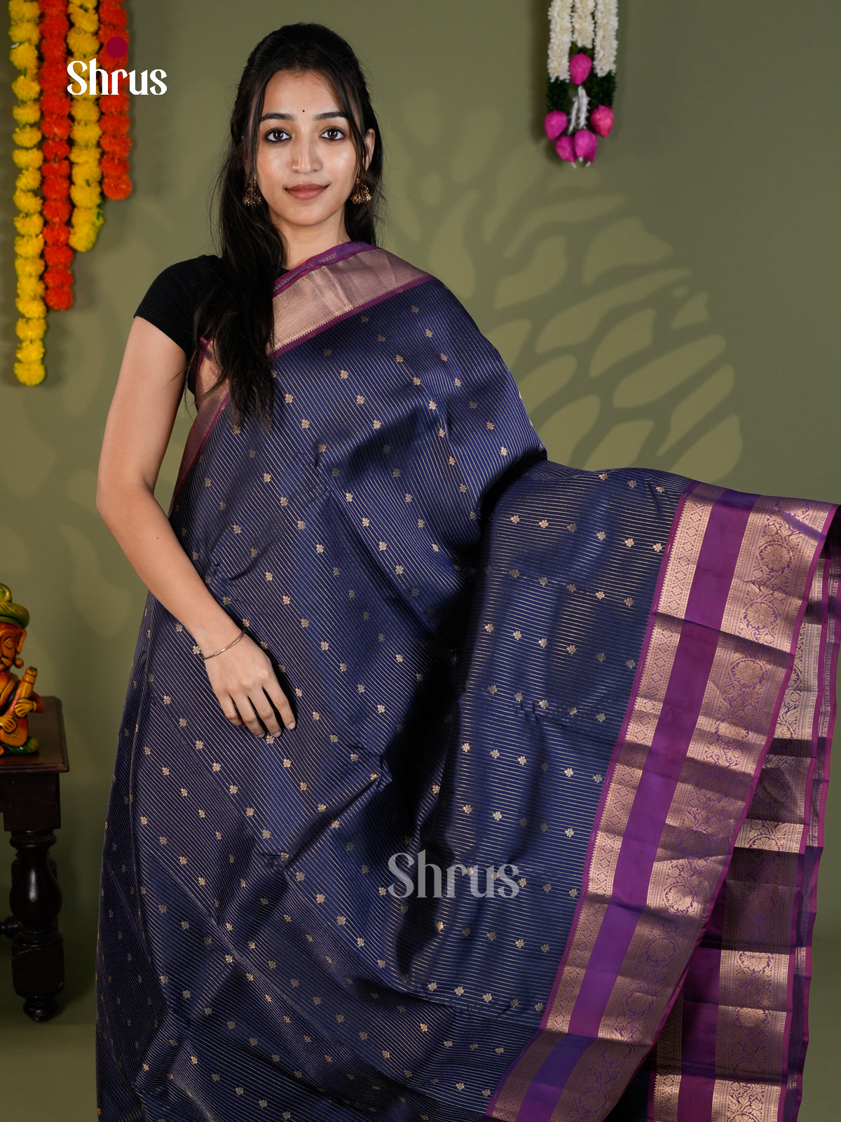 EAS28025 - Kanchipuram-halfpure - Saree - Shop on Shrus.com