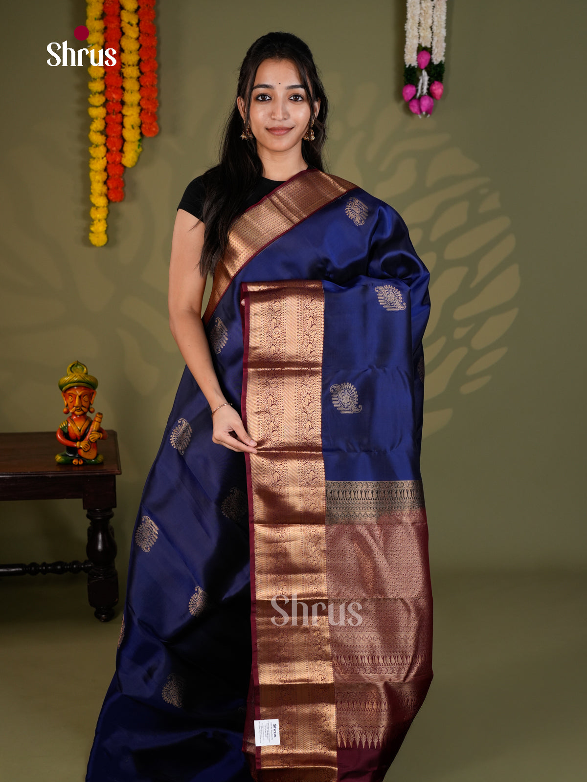 EAS28052 - Kanchipuram-halfpure - Saree - Shop on Shrus.com