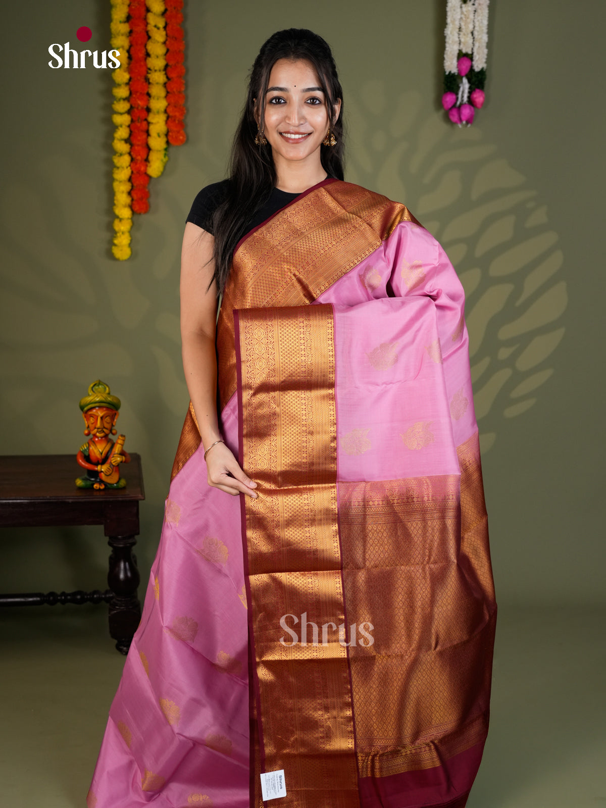 EAS28053 - Kanchipuram-halfpure - Saree - Shop on Shrus.com