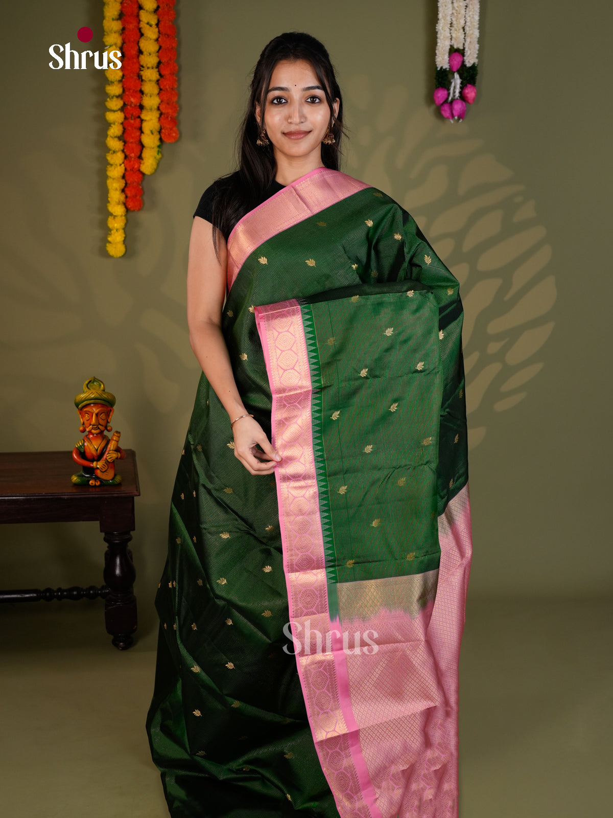 EAS28059 - Kanchipuram-halfpure - Saree - Shop on Shrus.com