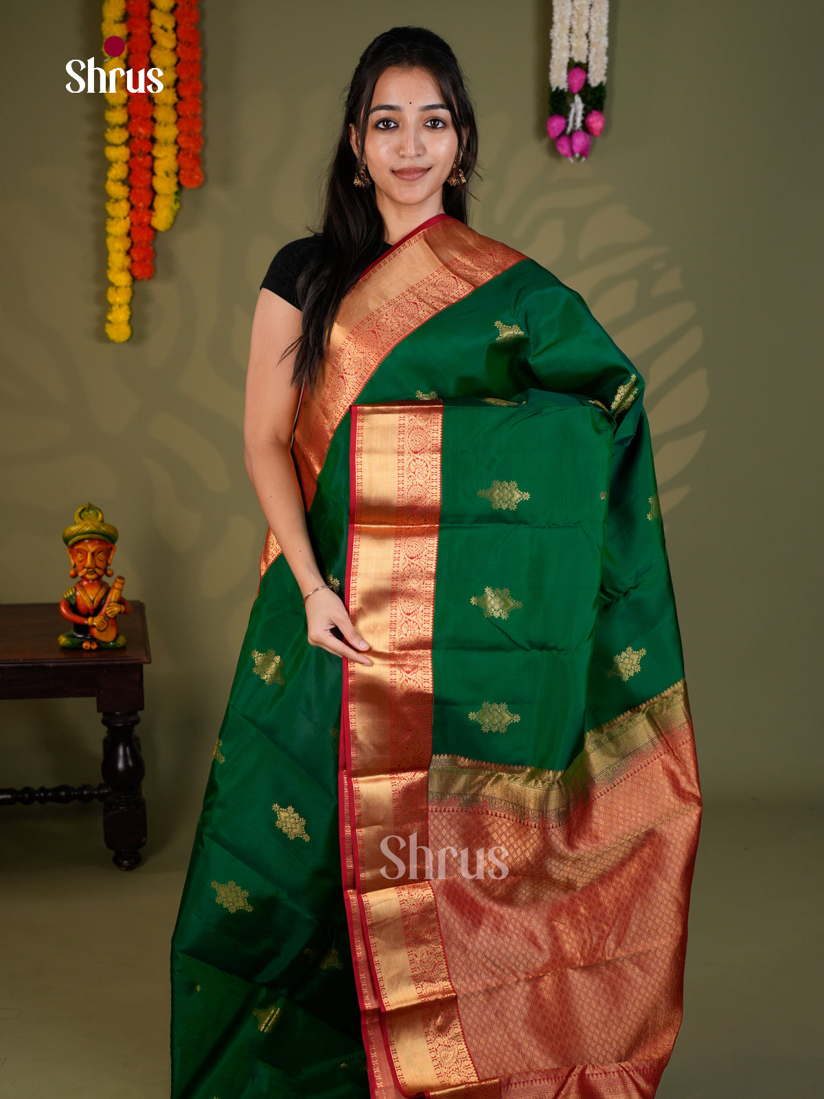 EAS28060 - Kanchipuram-halfpure - Saree - Shop on Shrus.com