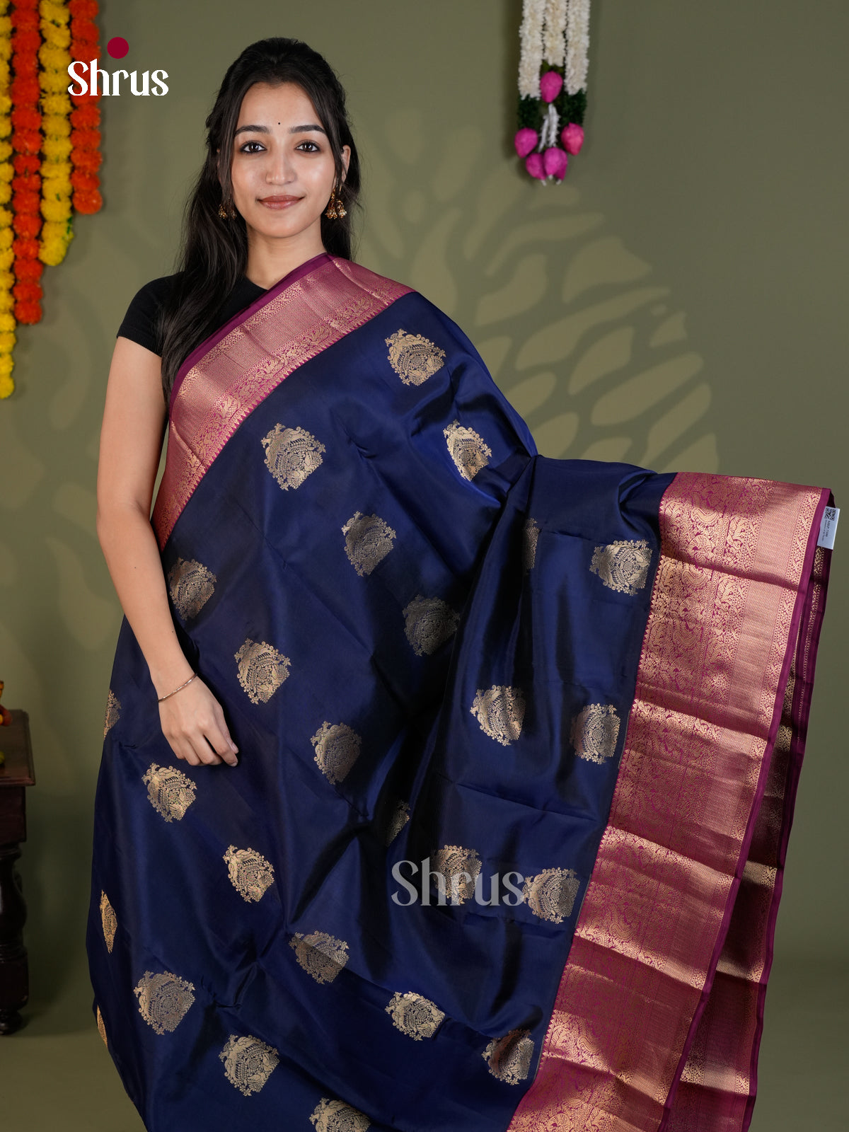 EAS28062 - Kanchipuram-halfpure - Saree - Shop on Shrus.com