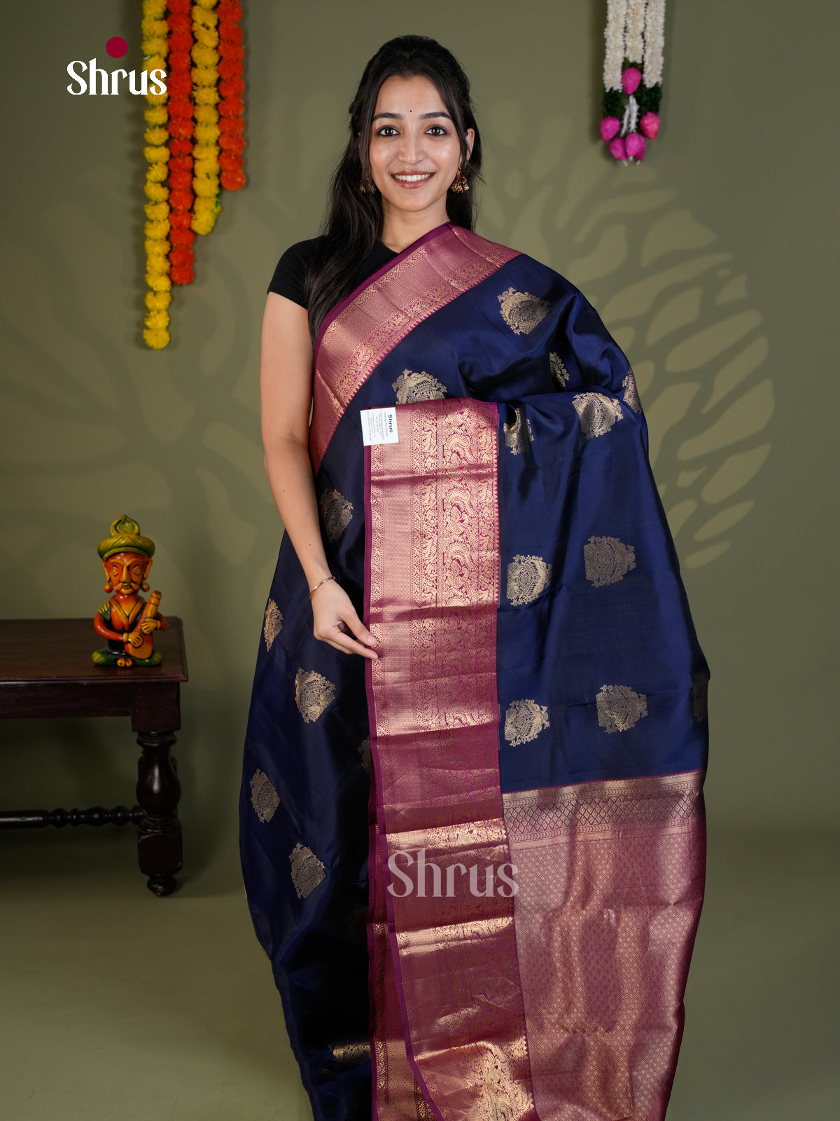 EAS28062 - Kanchipuram-halfpure - Saree - Shop on Shrus.com