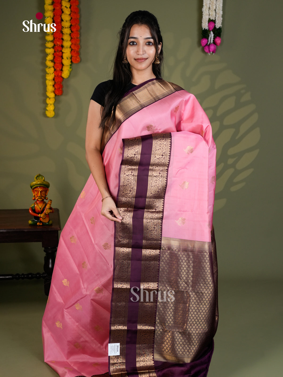 EAS28071 - Kanchipuram-halfpure - Saree - Shop on Shrus.com