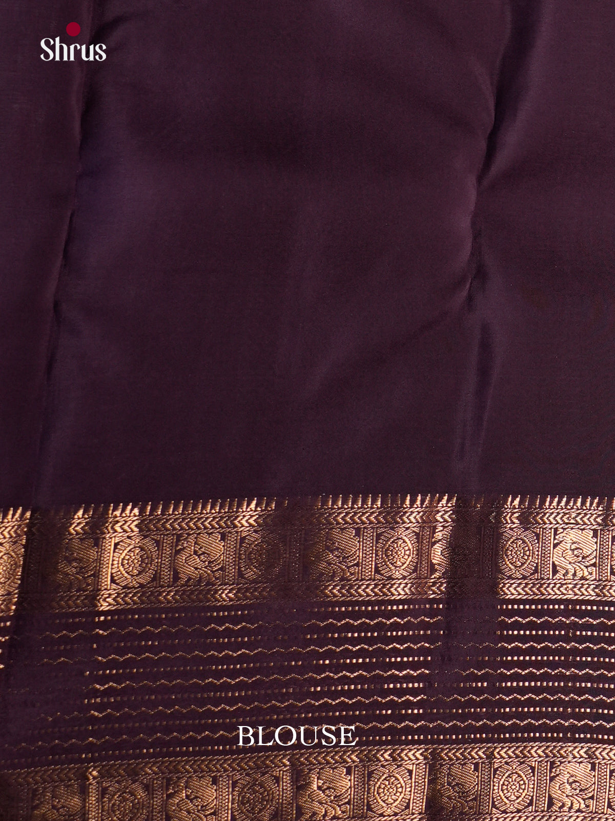 Rusty Orange & Purple - Kanchipuram-halfpure - Saree- EAS28072 - Shop on Shrus.com