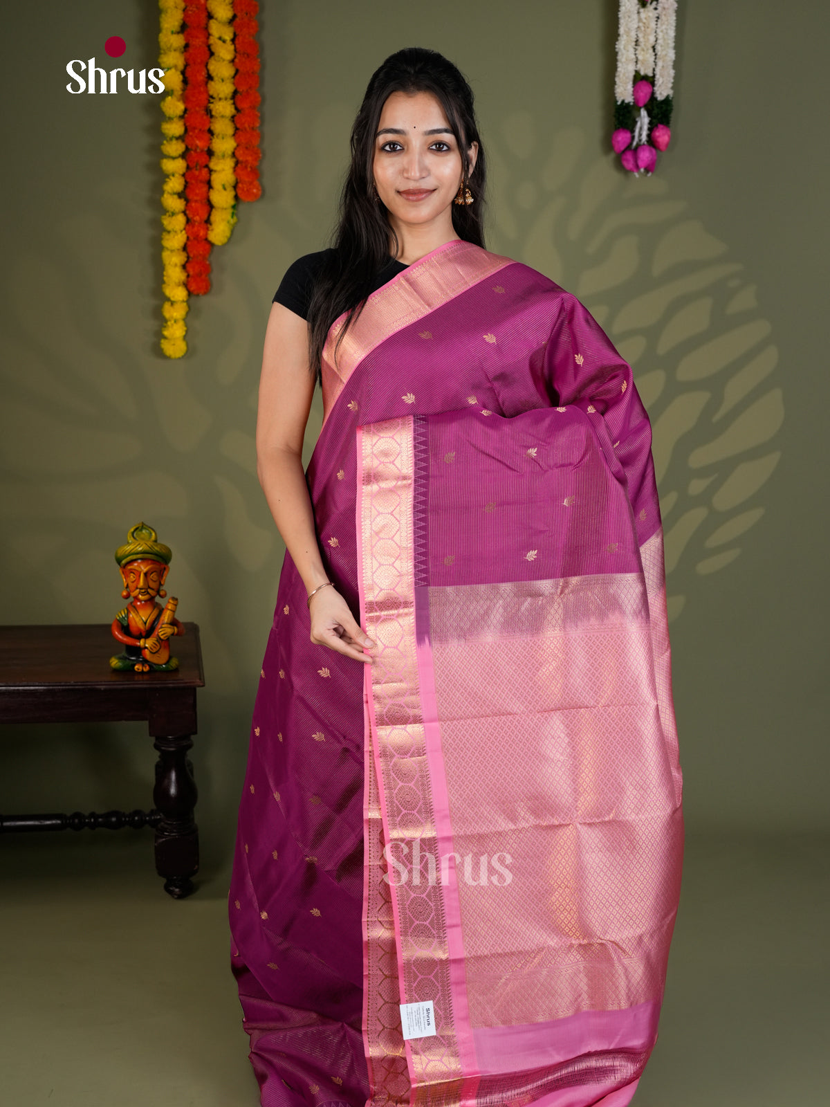 EAS28076 - Kanchipuram-halfpure - Saree - Shop on Shrus.com