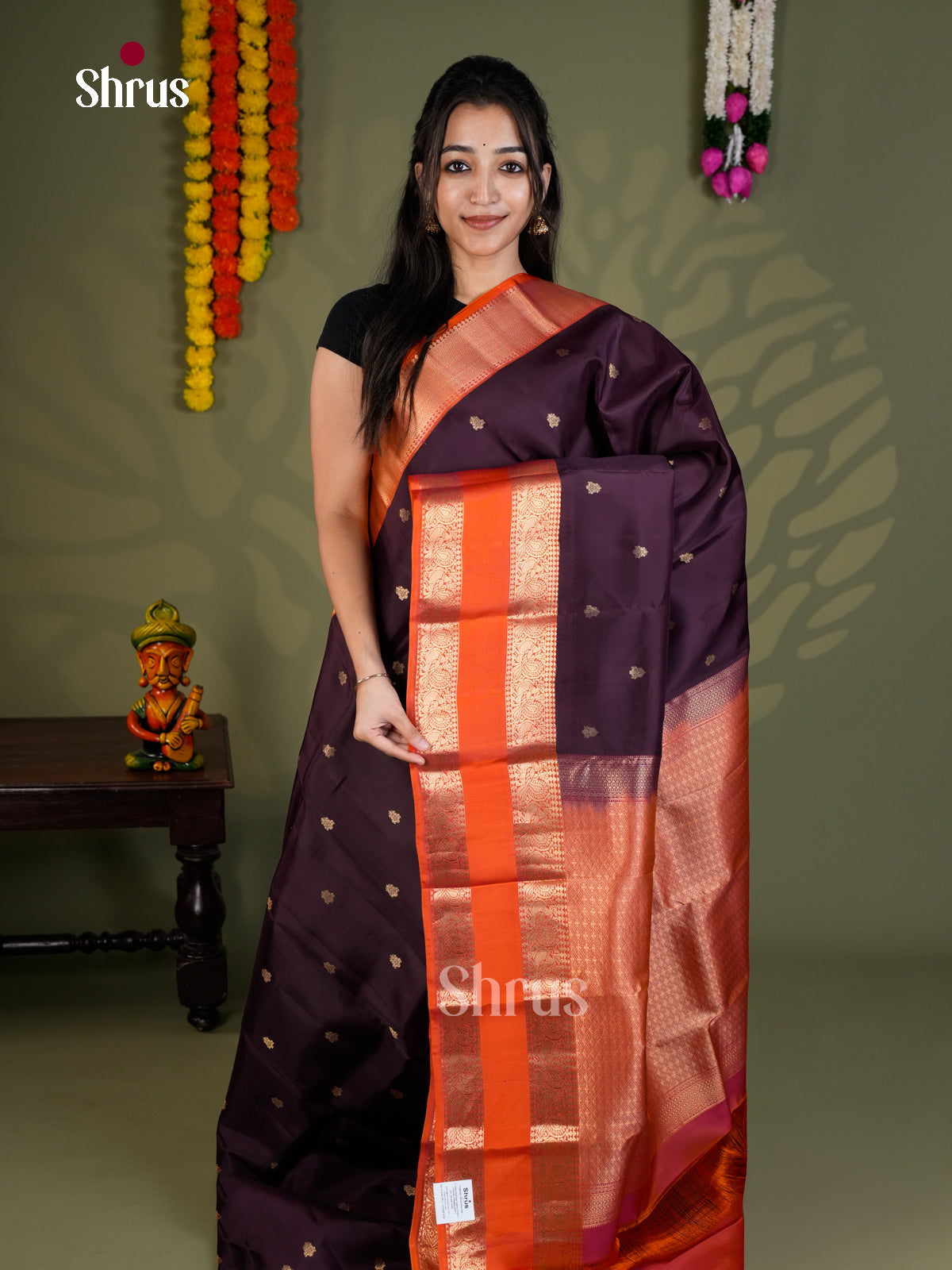 EAS28078 - Kanchipuram-halfpure - Saree - Shop on Shrus.com