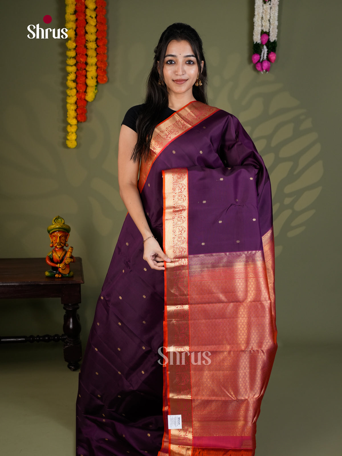 EAS28080 - Kanchipuram-halfpure - Saree - Shop on Shrus.com