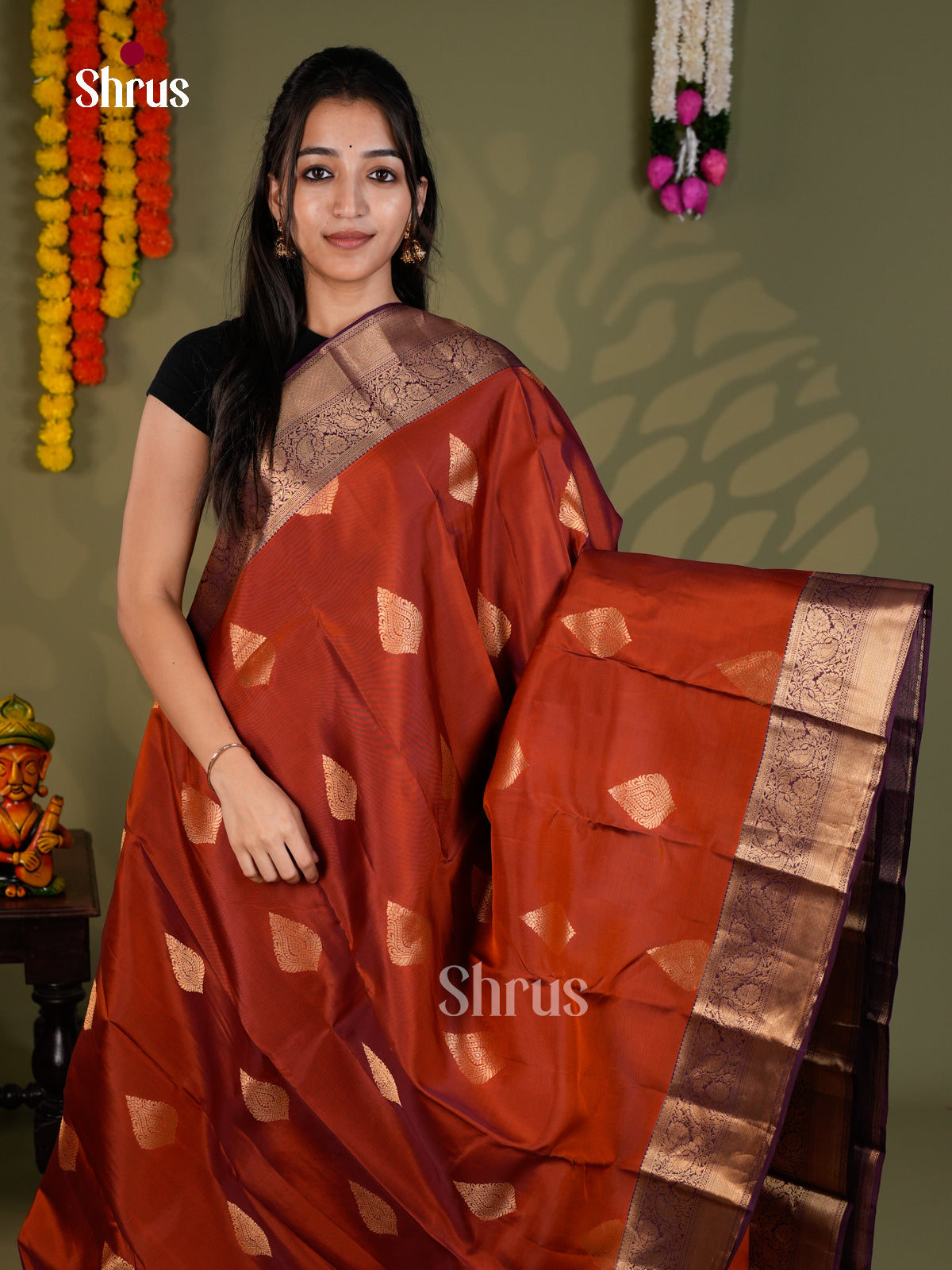 EAS28092 - Kanchipuram-halfpure - Saree - Shop on Shrus.com