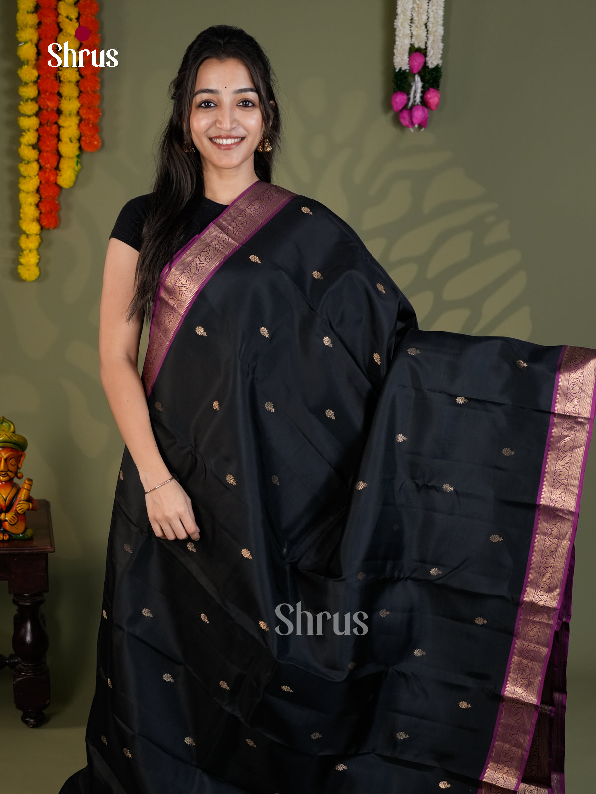 EAS28100 - Kanchipuram-halfpure - Saree - Shop on Shrus.com